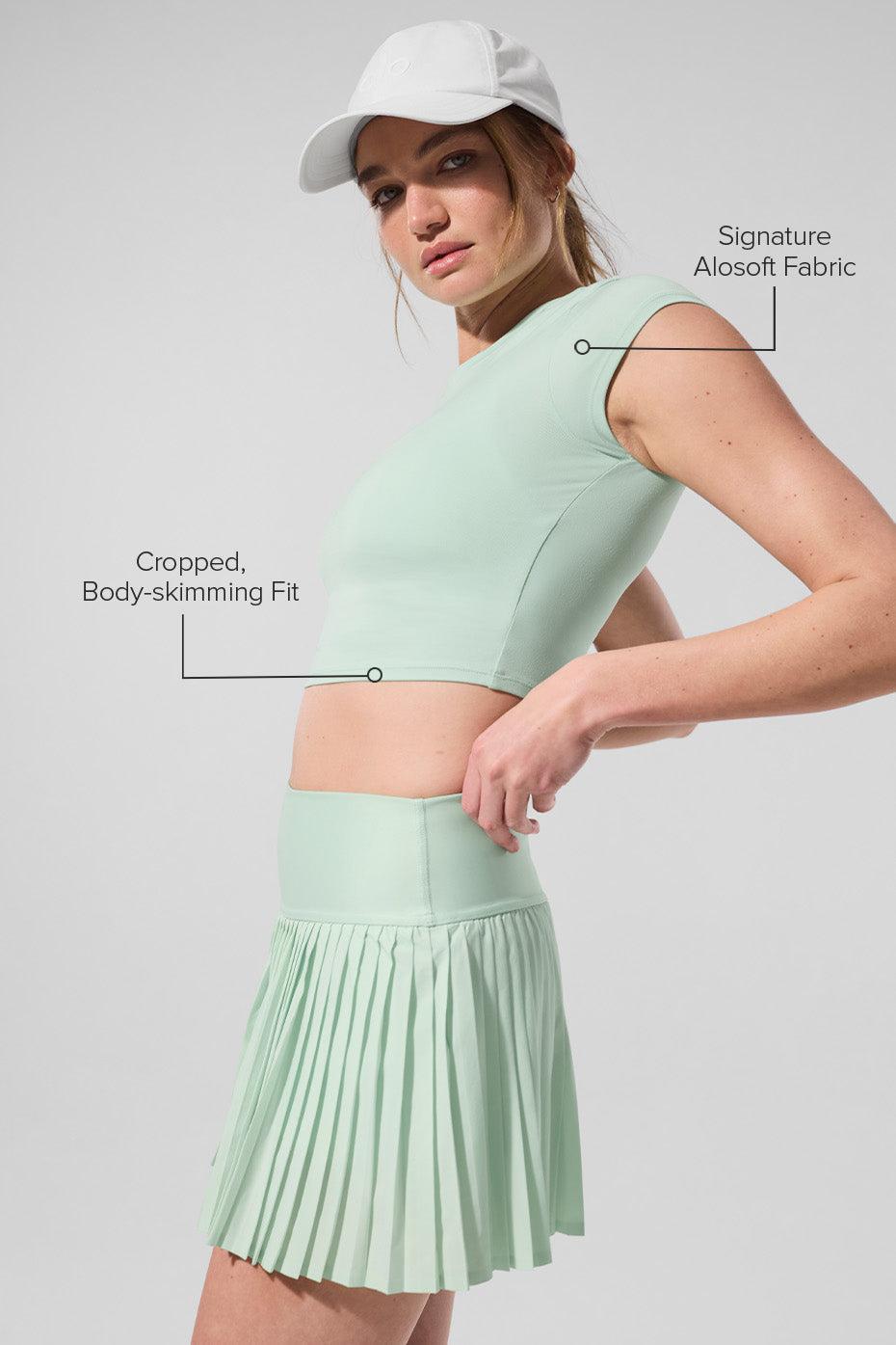 Alosoft Crop Finesse Short Sleeve - Spearmint Product Image