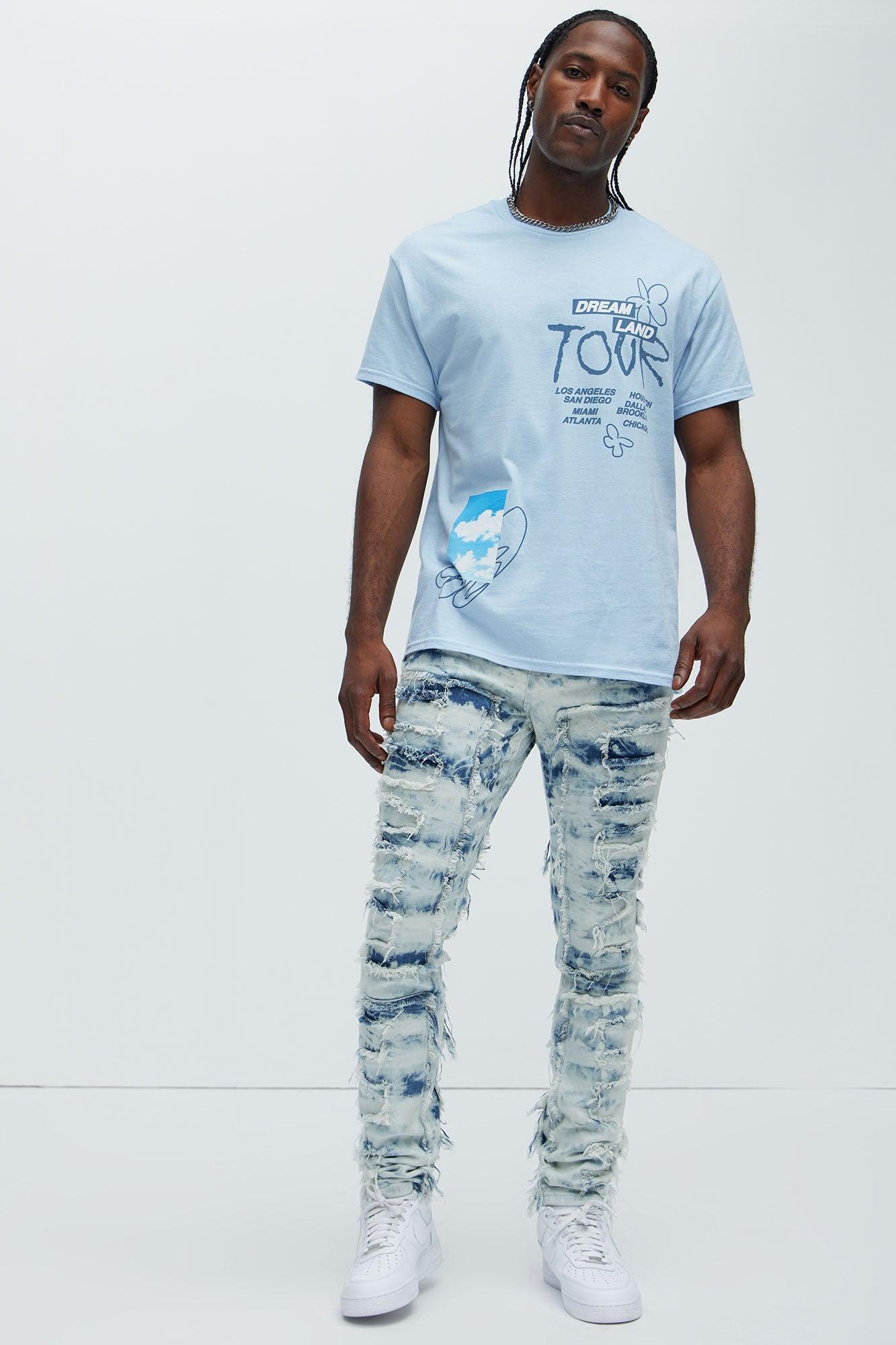 Dreamland Tour Short Sleeve Tee - Light Blue Product Image
