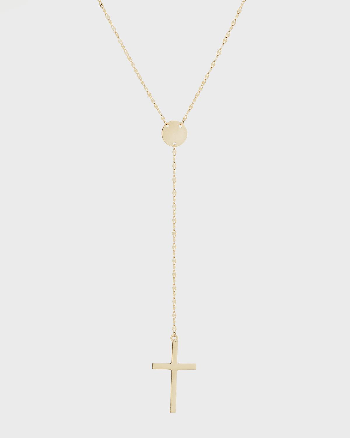 Womens Crossary 14K Yellow Gold Lariat Necklace Product Image