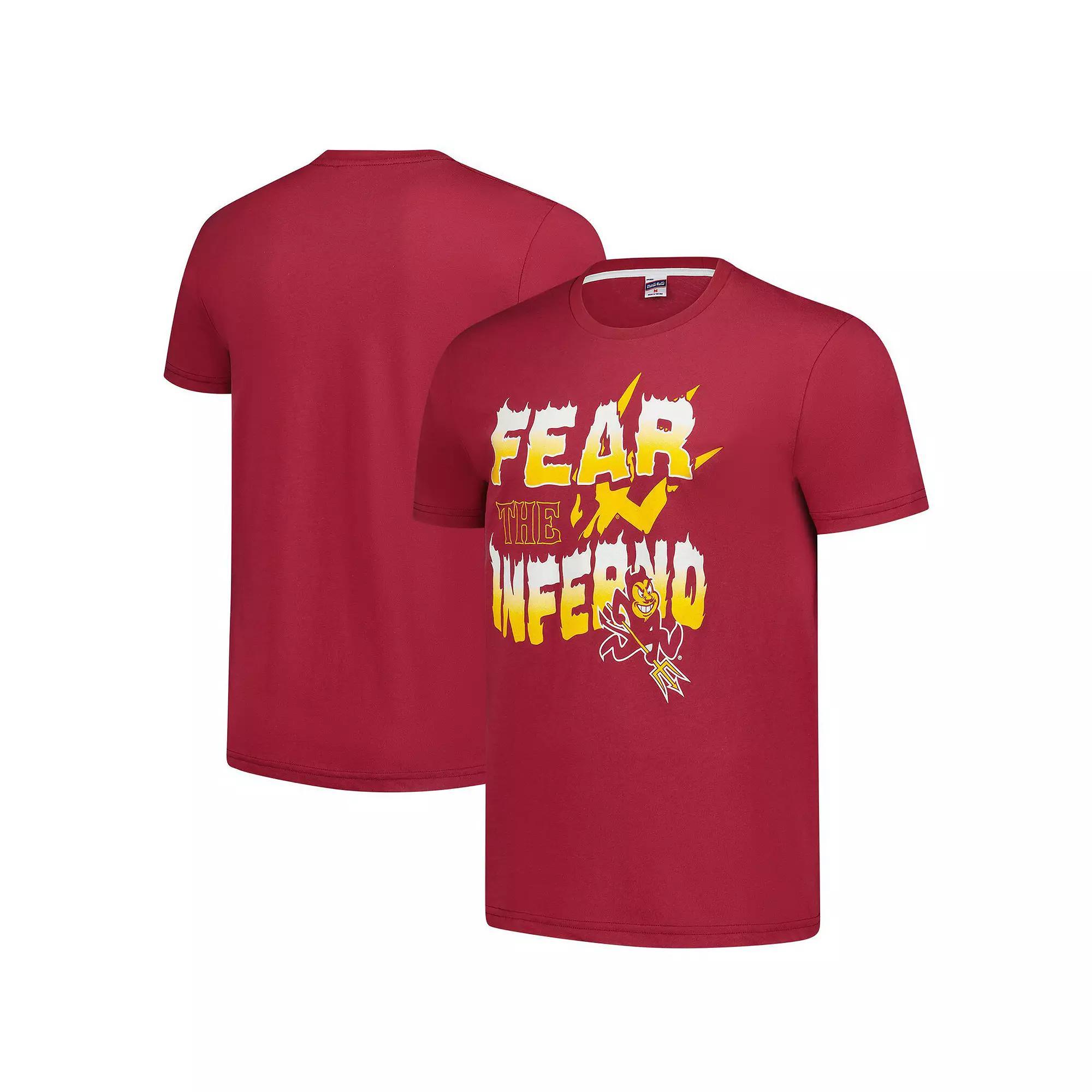 Men's Charlie Hustle Maroon Arizona State Sun Devils Fear The Inferno T-Shirt, Size: Small, Red Product Image