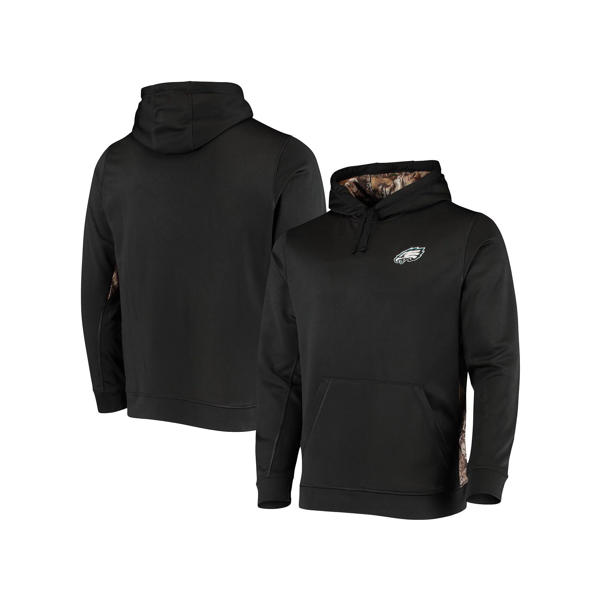 Men's Dunbrooke Black/Realtree Camo Philadelphia Eagles Logo Ranger Pullover Hoodie, Size: 3XL Product Image