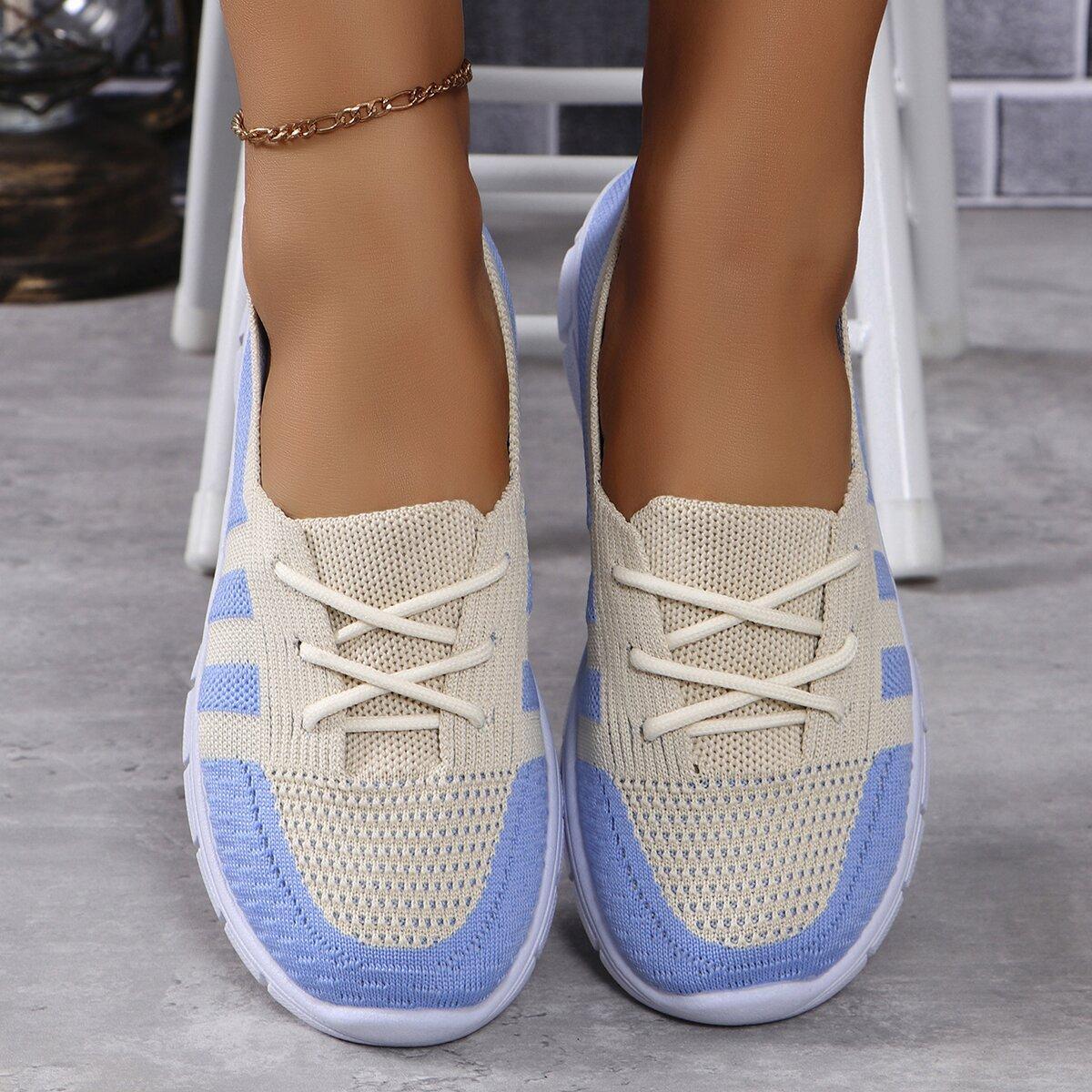 Mesh Contrast Flat Slip-Ons Product Image