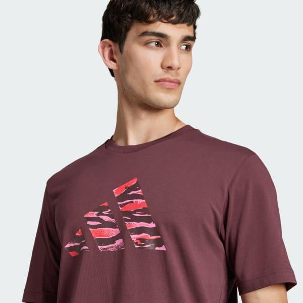 adidas Codes Camo Graphic Tee Olive Strata 2XL Mens Product Image