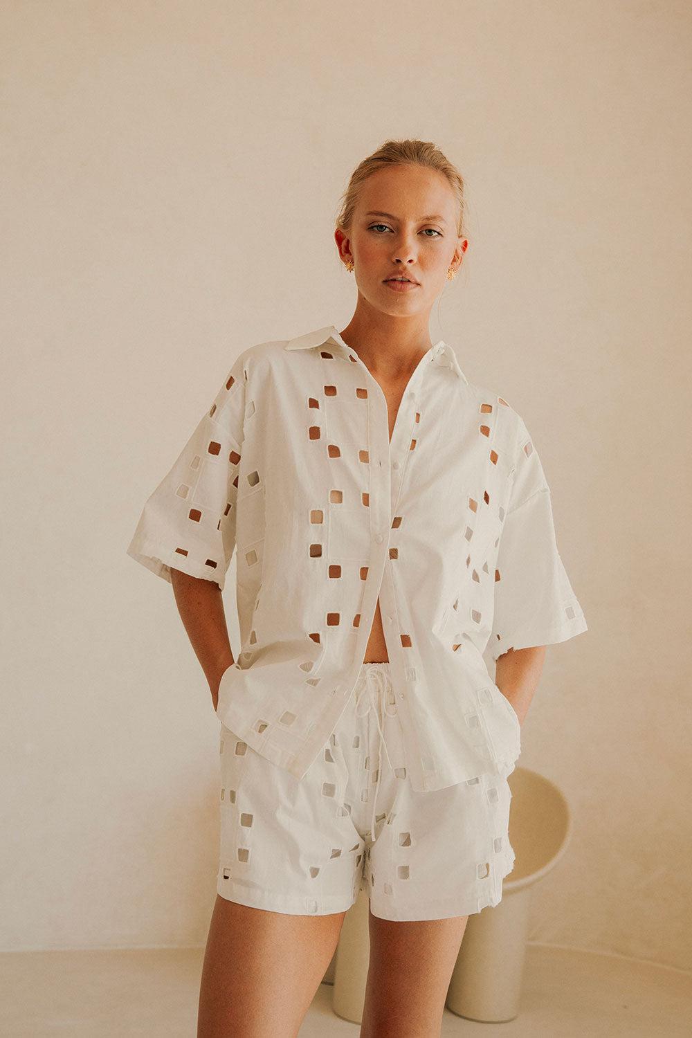 Ellakai Top - Cutwork Product Image