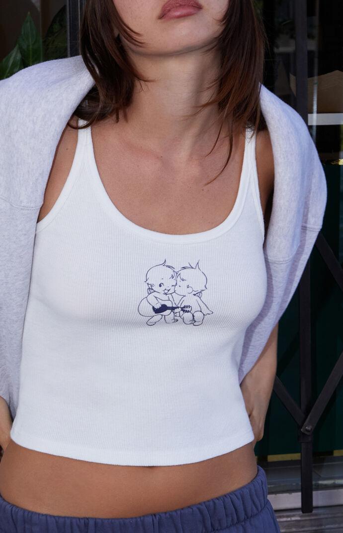 John Galt Women's Guitar Beyonca Cropped Tank Top Product Image