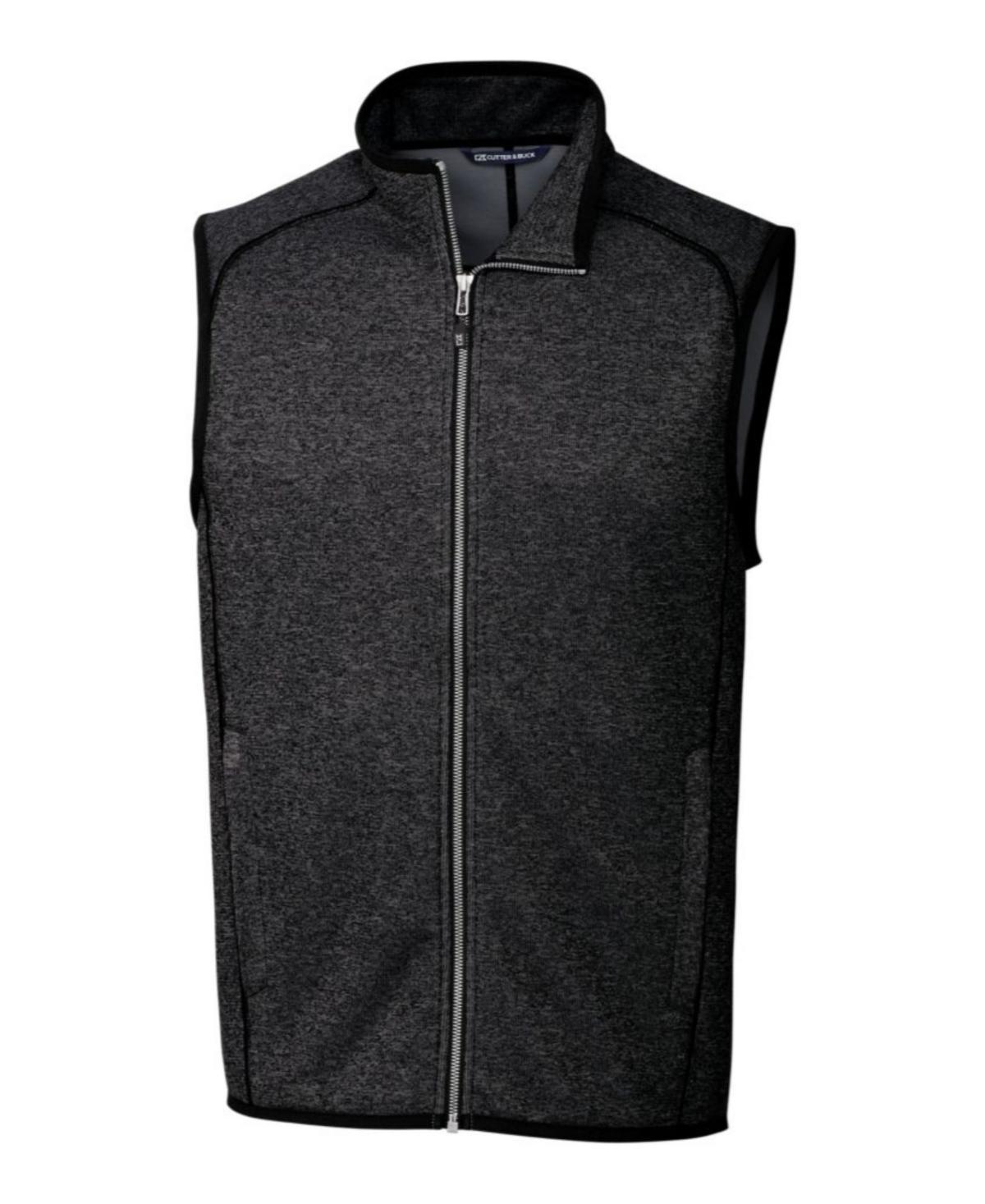Cutter and Buck Mens Big and Tall Mainsail Sweater Vest - Heather Gray Product Image