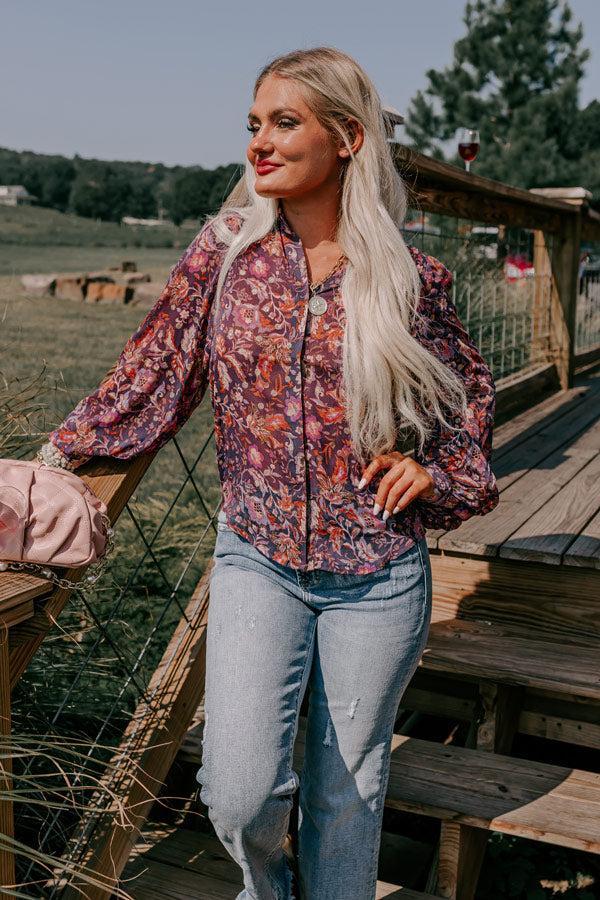 Fabulous Approach Floral Button Up Product Image