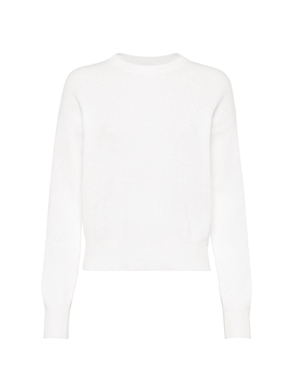 Womens Cotton English Rib Sweater Product Image