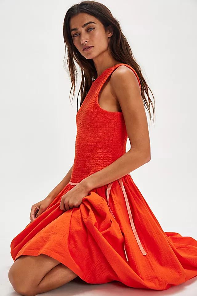 Nightingale Seersucker Midi Dress Product Image