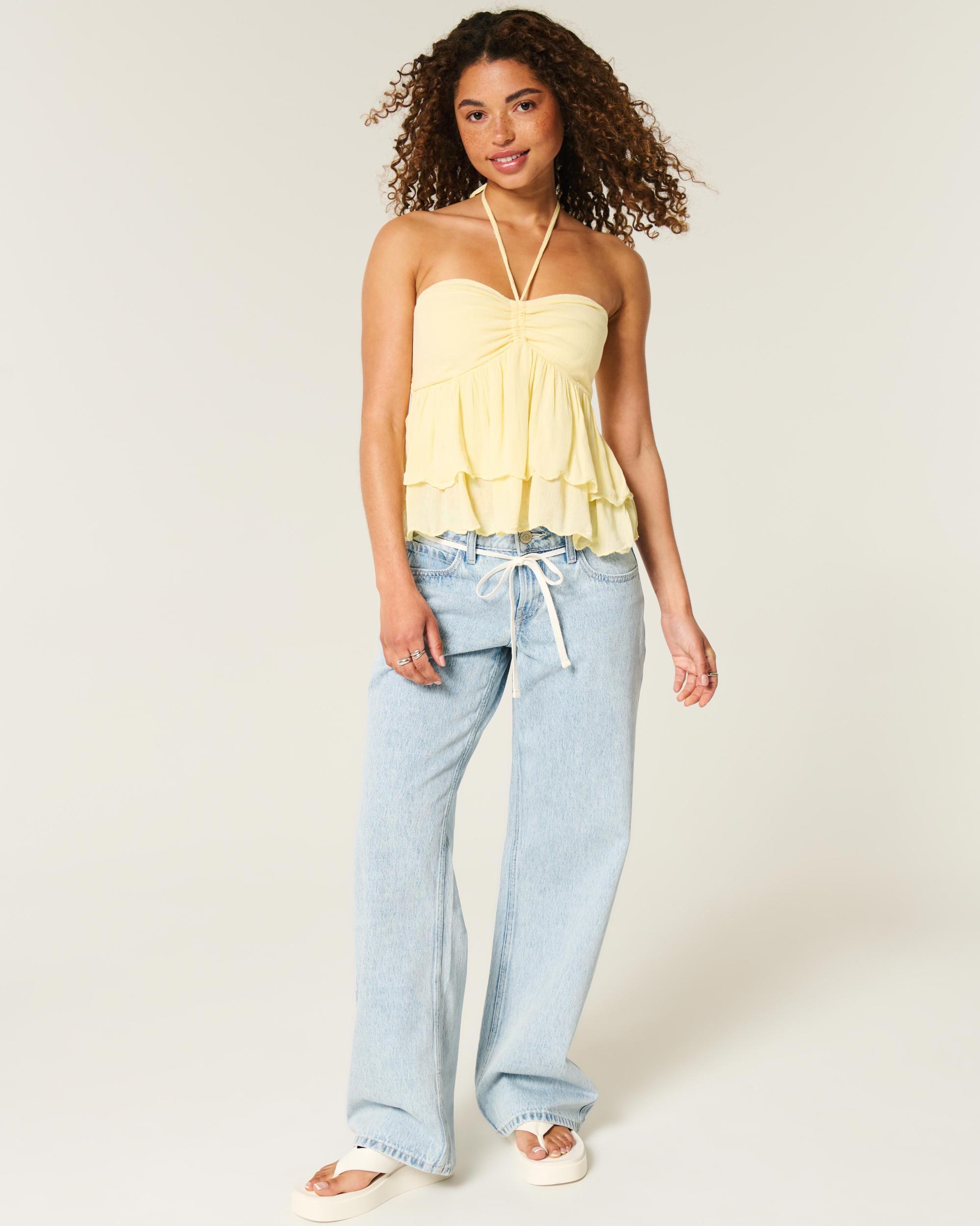 Tiered Halter Babydoll Top Product Image
