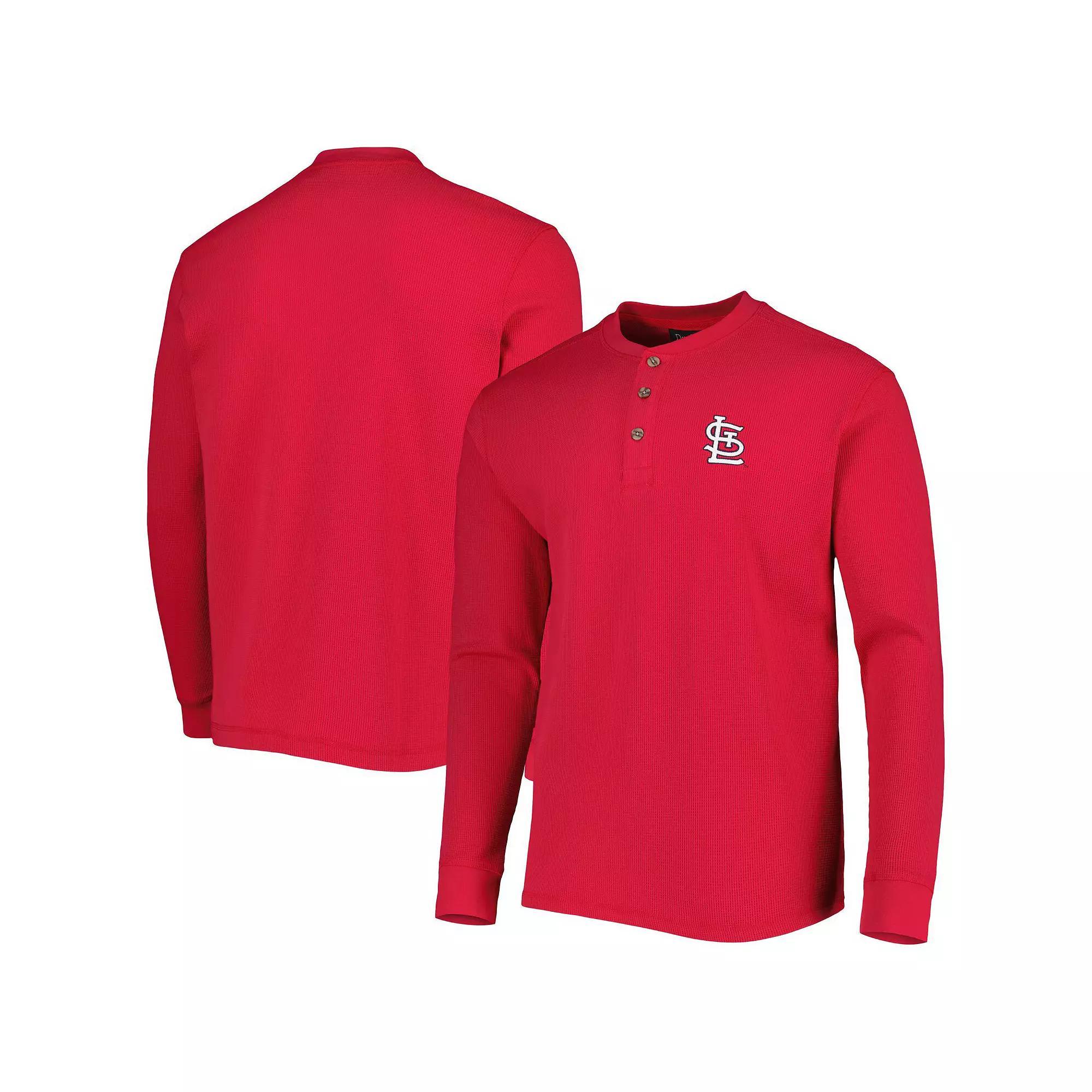 Men's Dunbrooke St. Louis Cardinals Red Maverick Long Sleeve T-Shirt, Size: Small Product Image