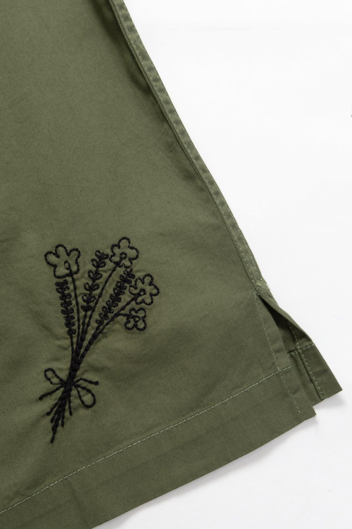 Light Twill Picnic Short Sleeve Shirt - Olive Product Image