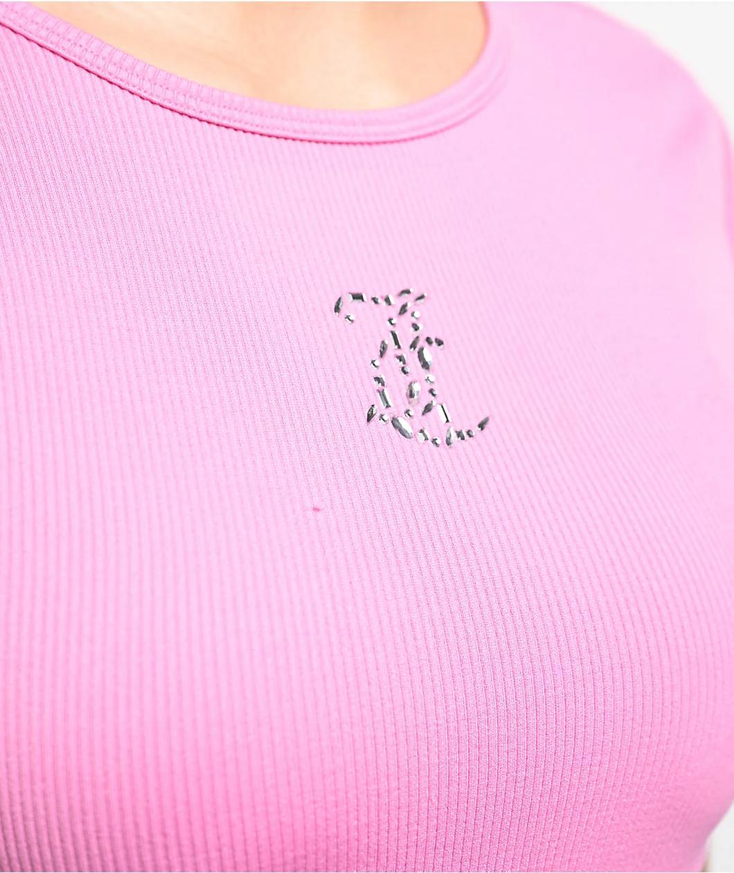 Juicy Couture Seamless Fanciful Crop T-Shirt Product Image