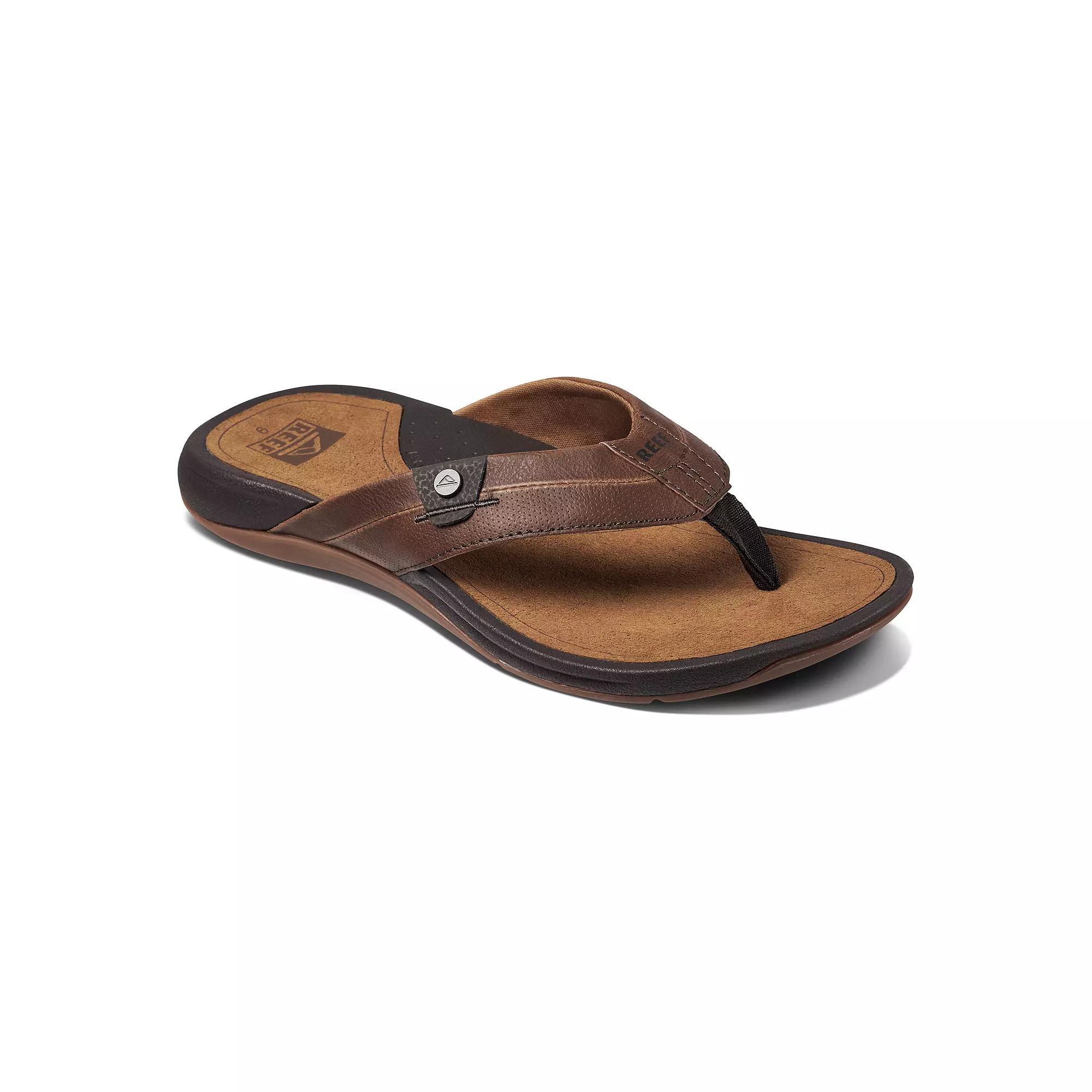 REEF San Onofre Men's Flip-Flop Sandals, Size: 6, Dark Brown Product Image