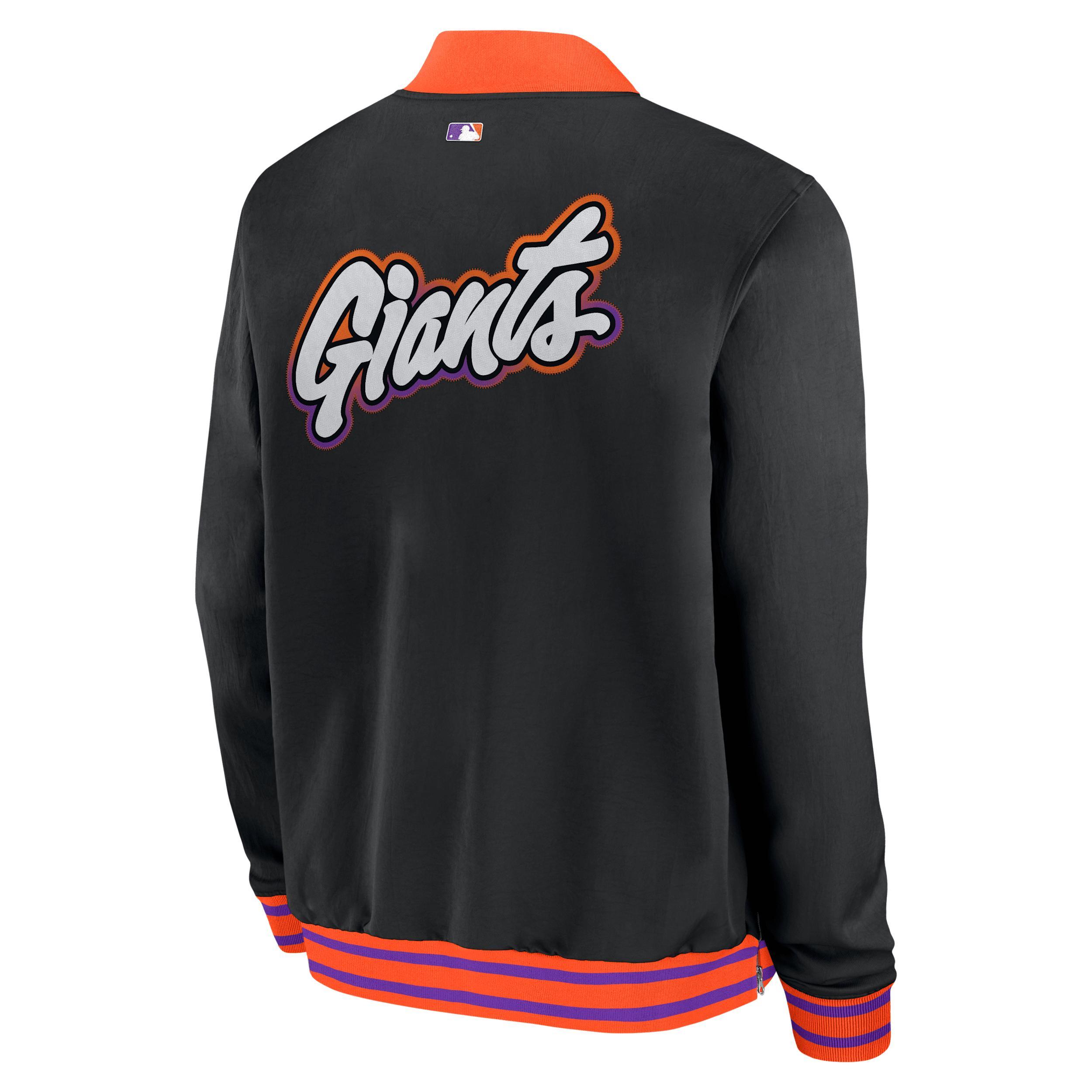 San Francisco Giants Authentic Collection City Connect Men's Nike MLB Full-Zip Bomber Jacket Product Image