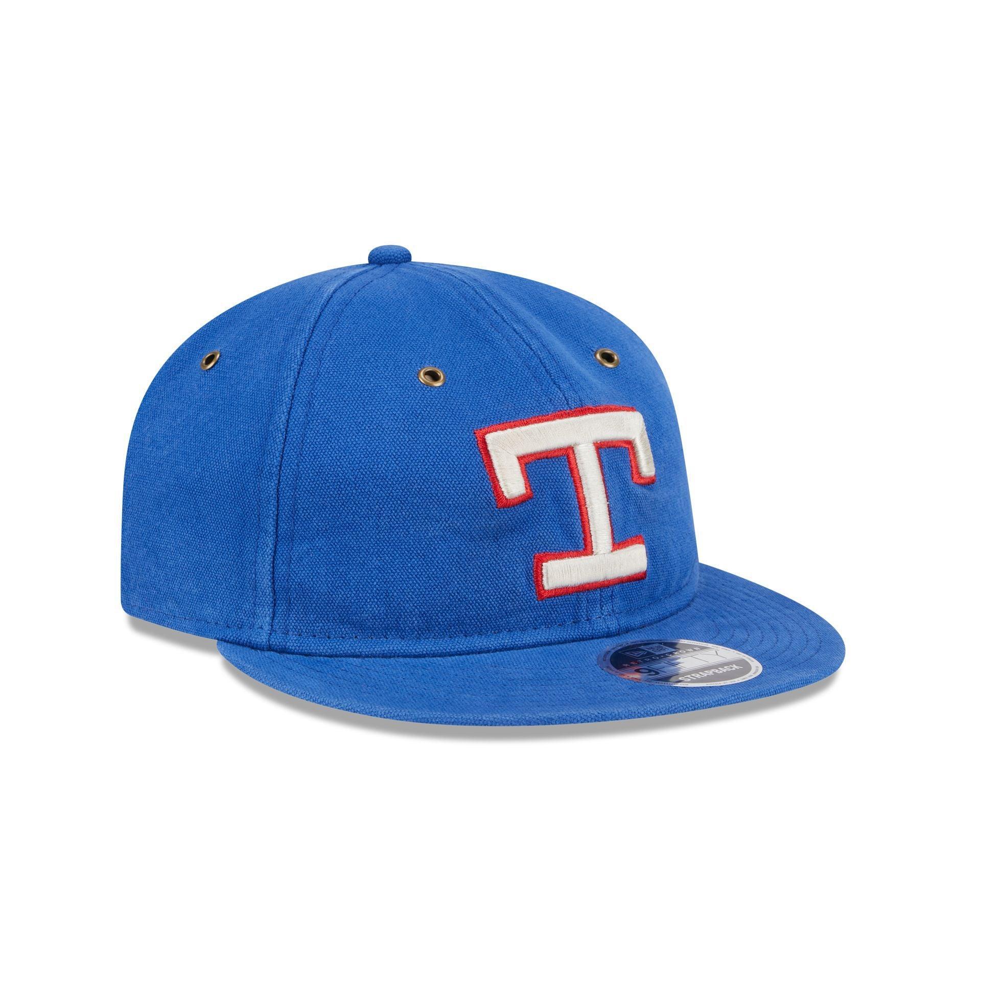 Texas Rangers Cotton Canvas Retro Crown 9FIFTY Adjustable Hat Male Product Image