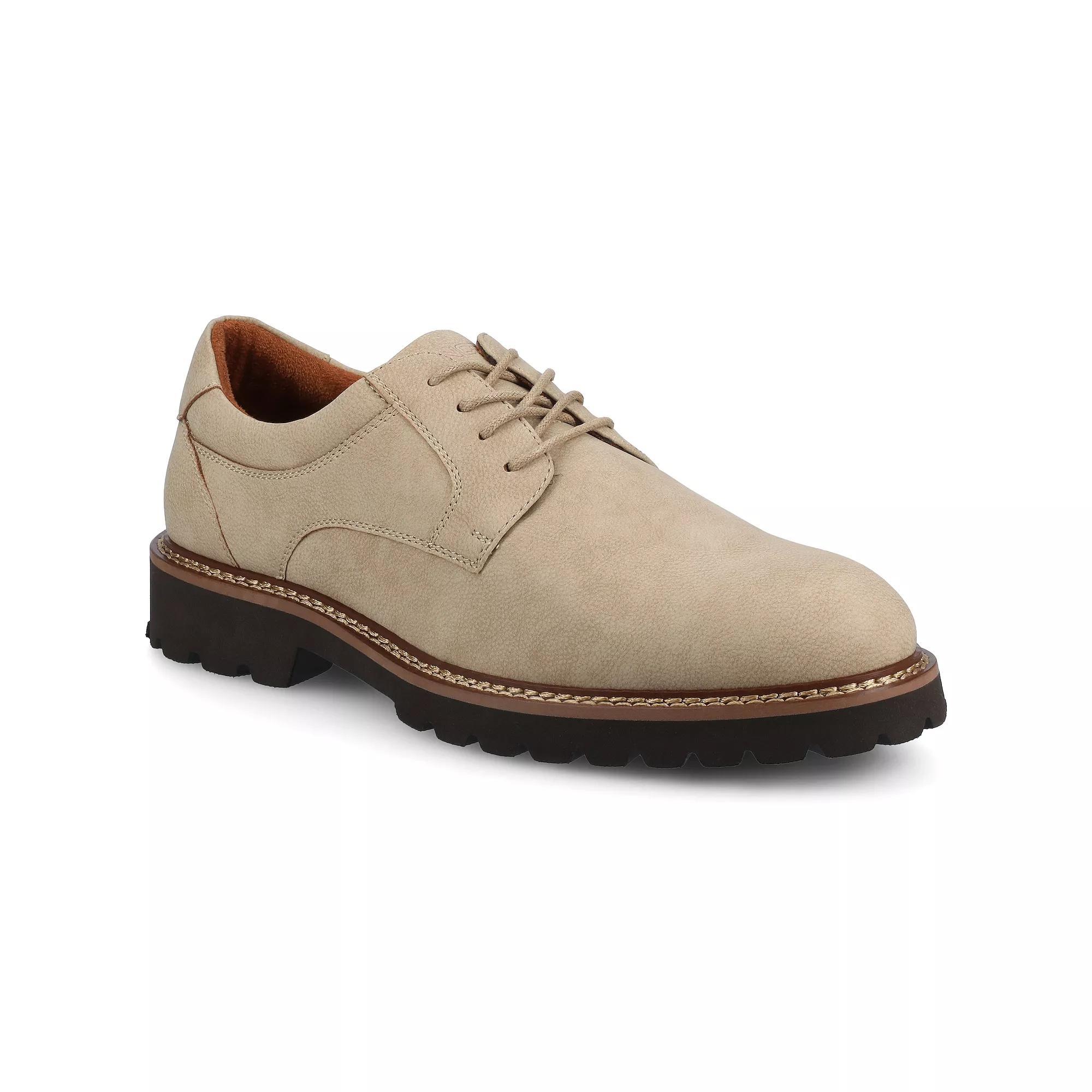 VANCE Templeton Comfort Lug Sole Men's Flexible Oxford Dress Shoes, Size: 11.5, Brown Product Image