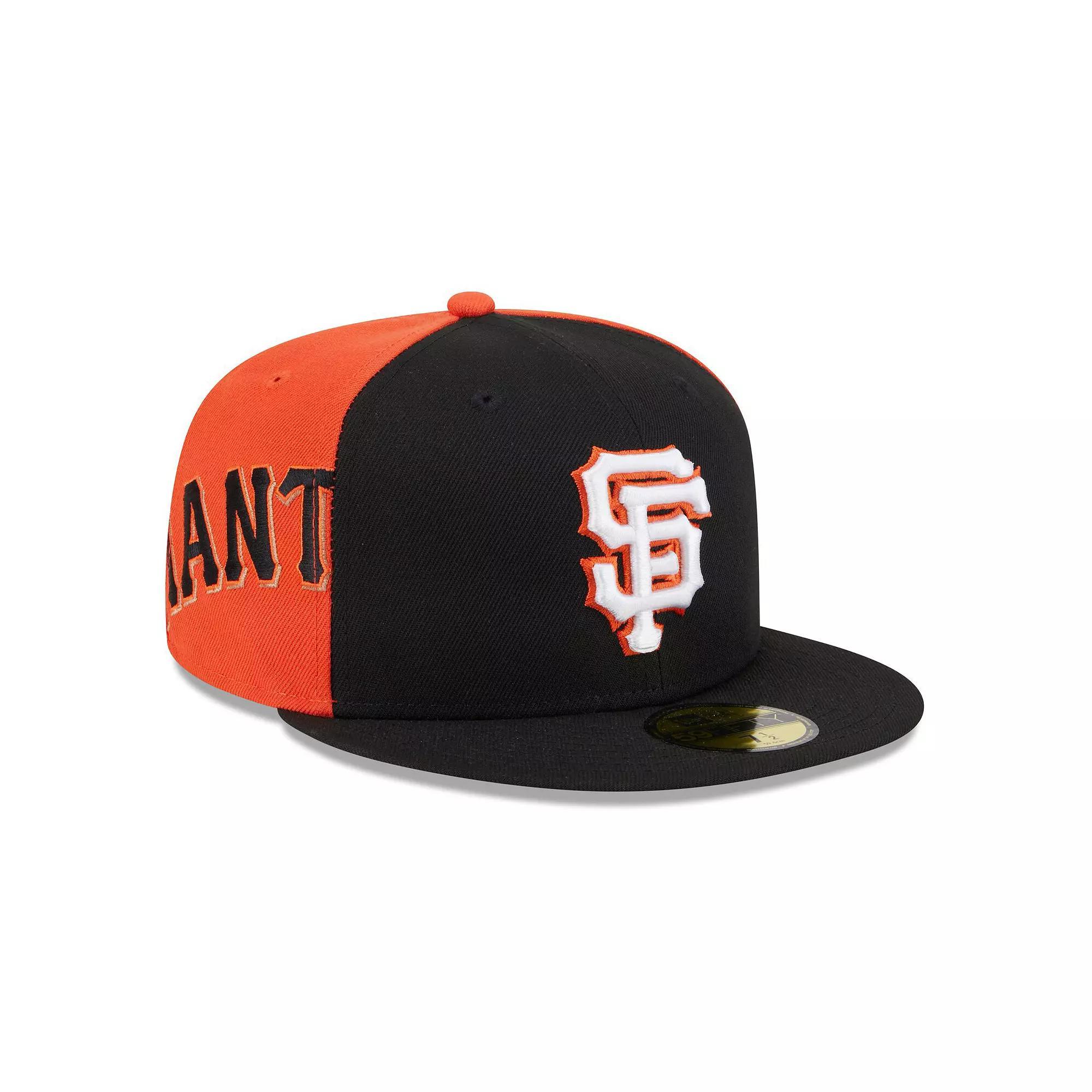 Men's New Era Black/Orange San Francisco Giants Gameday Sideswipe 59FIFTY Fitted Hat, Size: 7 1/4 Product Image