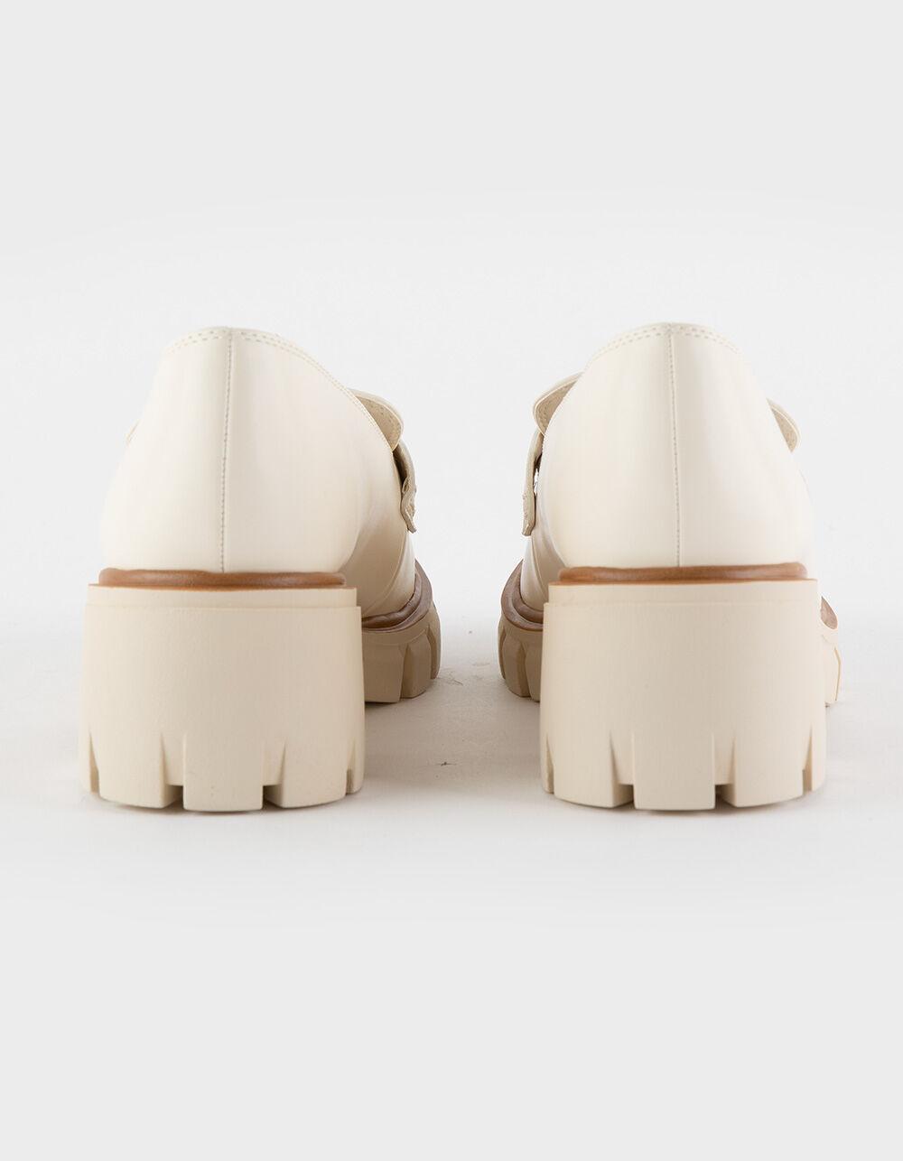 MIA Robbin Platform Womens Loafers - BONE Product Image