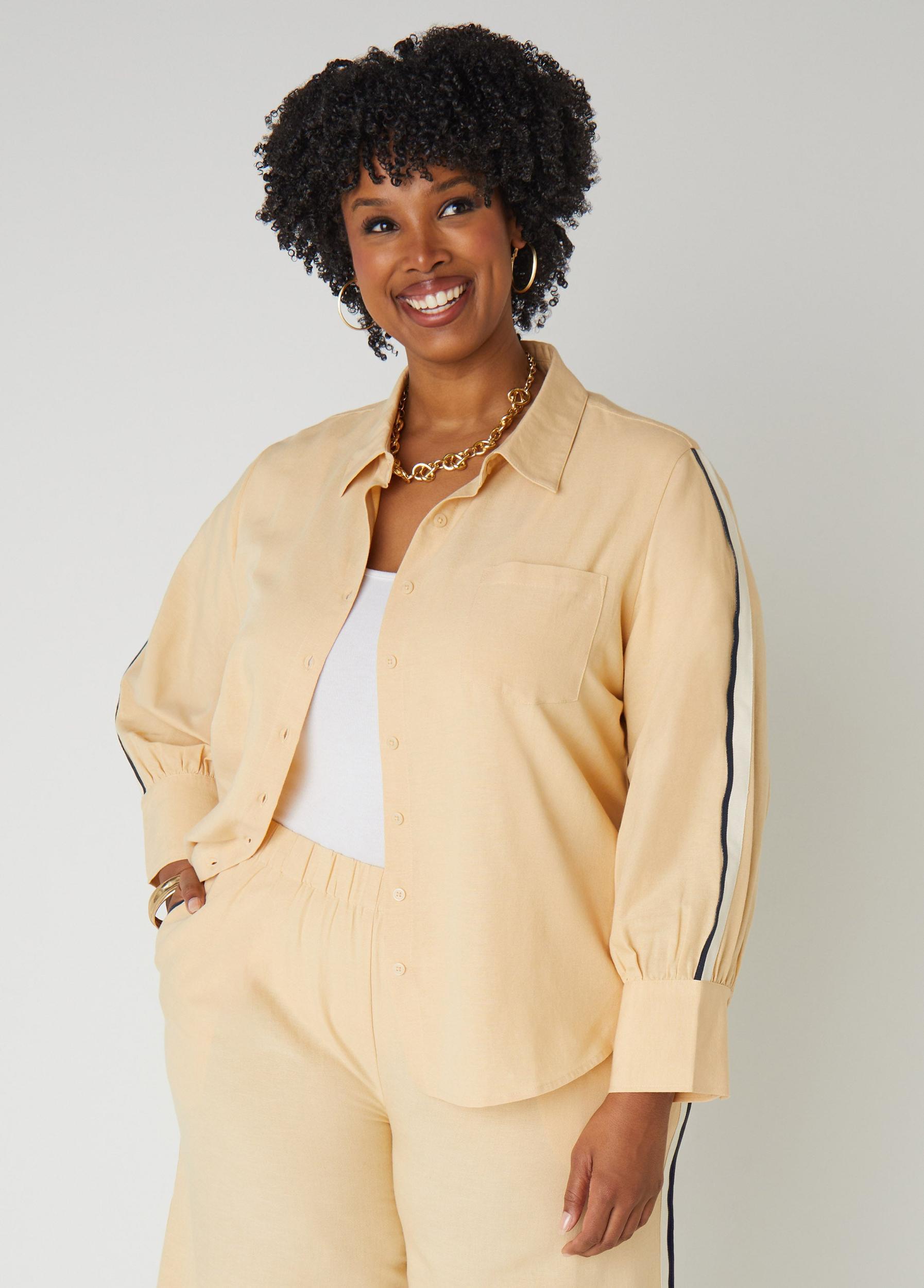 Cotton And Linen Blend Shirt Product Image