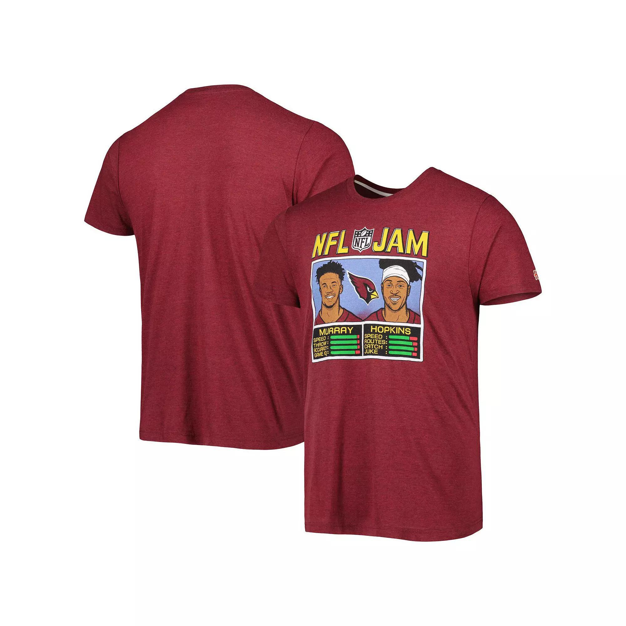 Mens Homage DeAndre Hopkins & Kyler Murray Heather Cardinal Arizona Cardinals NFL Jam Tri-Blend T-Shirt Product Image