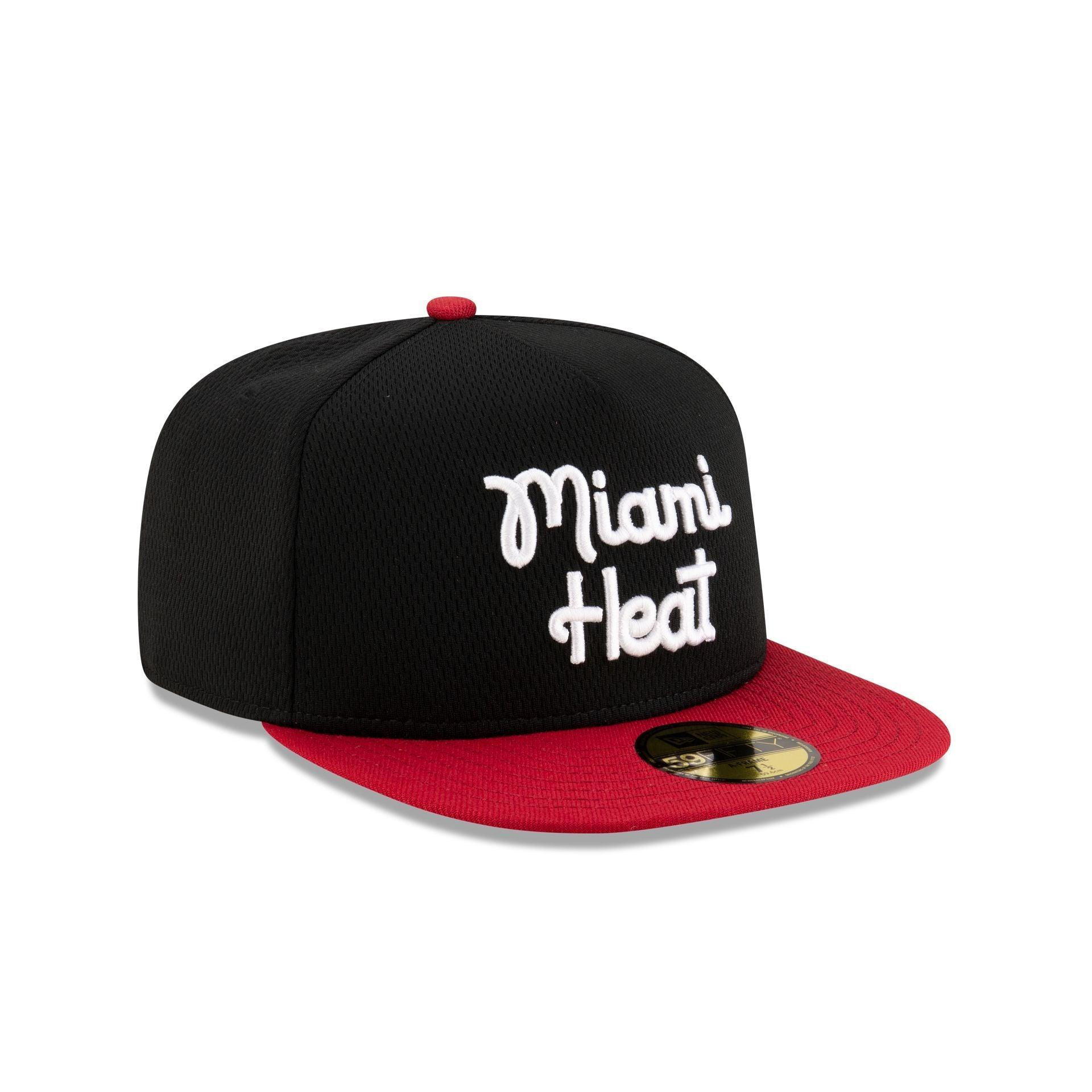 Miami Heat Dashmark Mesh 59FIFTY A-Frame Fitted Hat Male Product Image