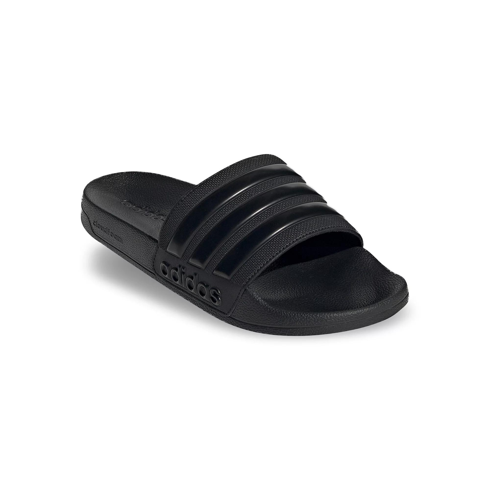 adidas Adilette Men's Slide Sandals, Size: 13, Black White Black Product Image