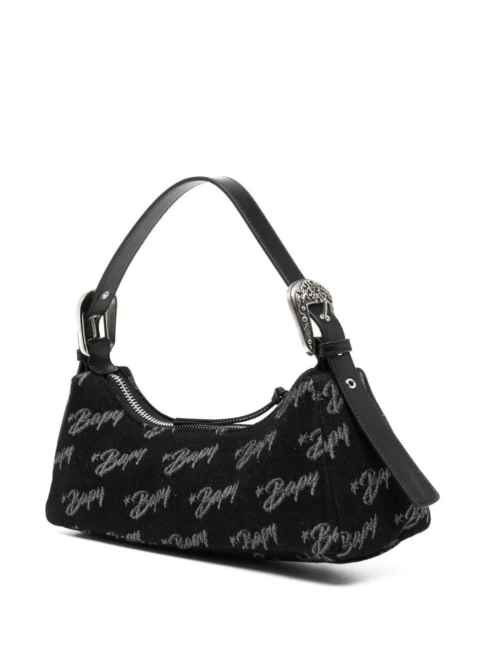 monogram denim shoulder bag Product Image