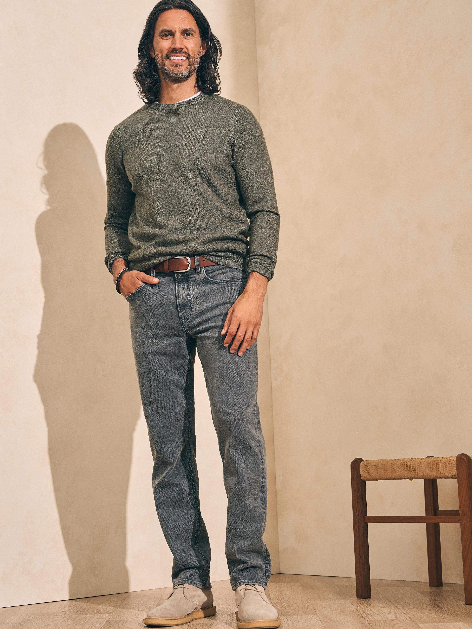Mountain Crew Sweater (Tall) - Olive Heather Male Product Image