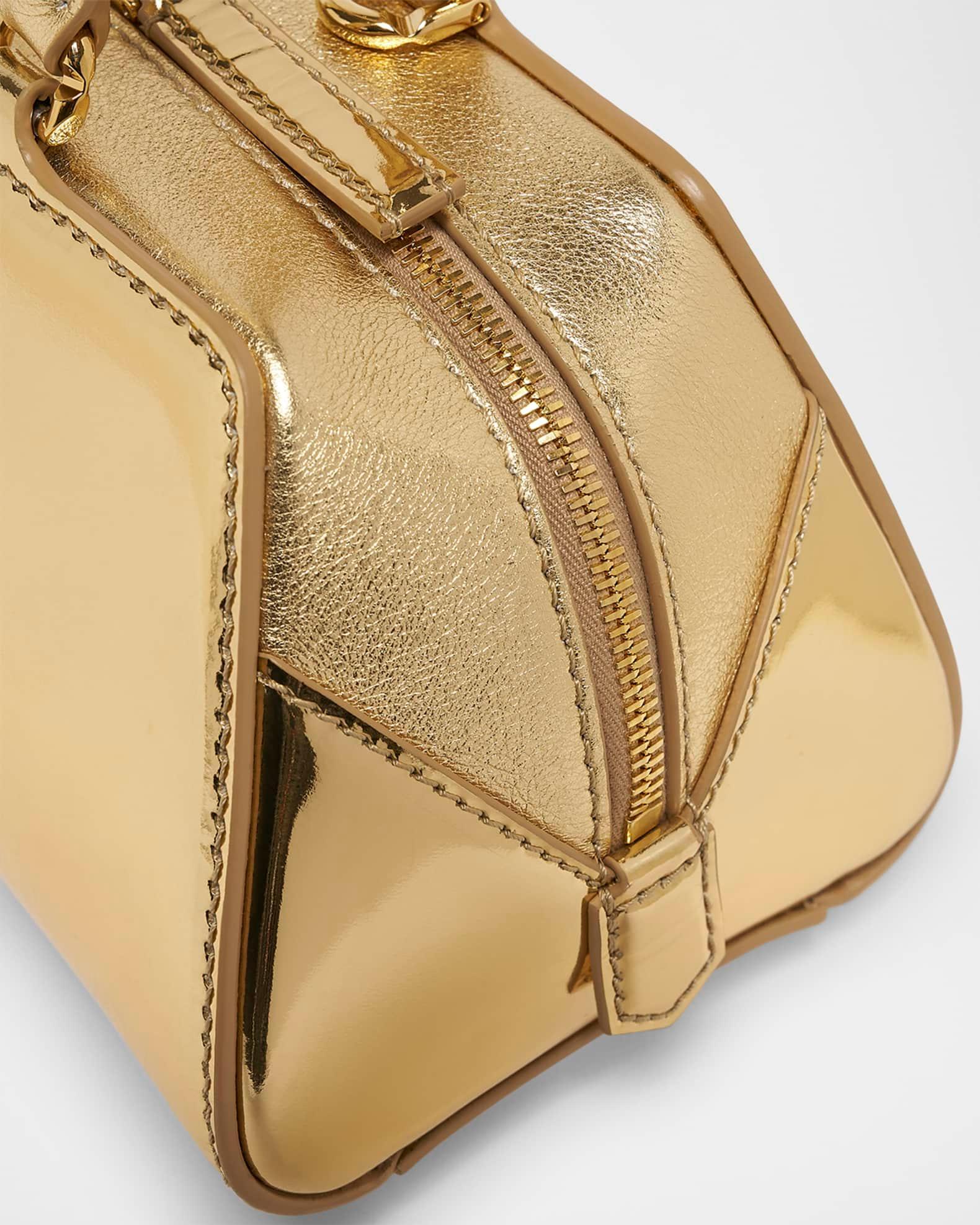Antigona Mini Top-Handle Bag in Mirror Laminated Leather Product Image