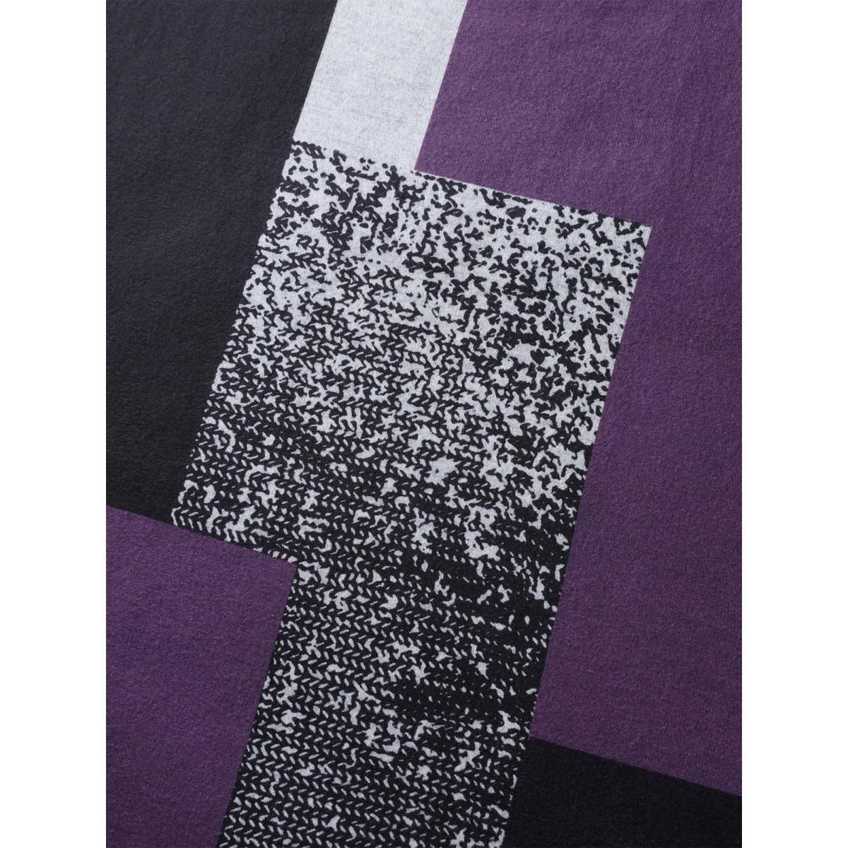 Plus Size Colorblock Contrast Round Neck T-shirt Eggplant Women Elegant Contrast Colorblock Boat Neck Dailywear T-shirts BloomChic 26/4X Product Image