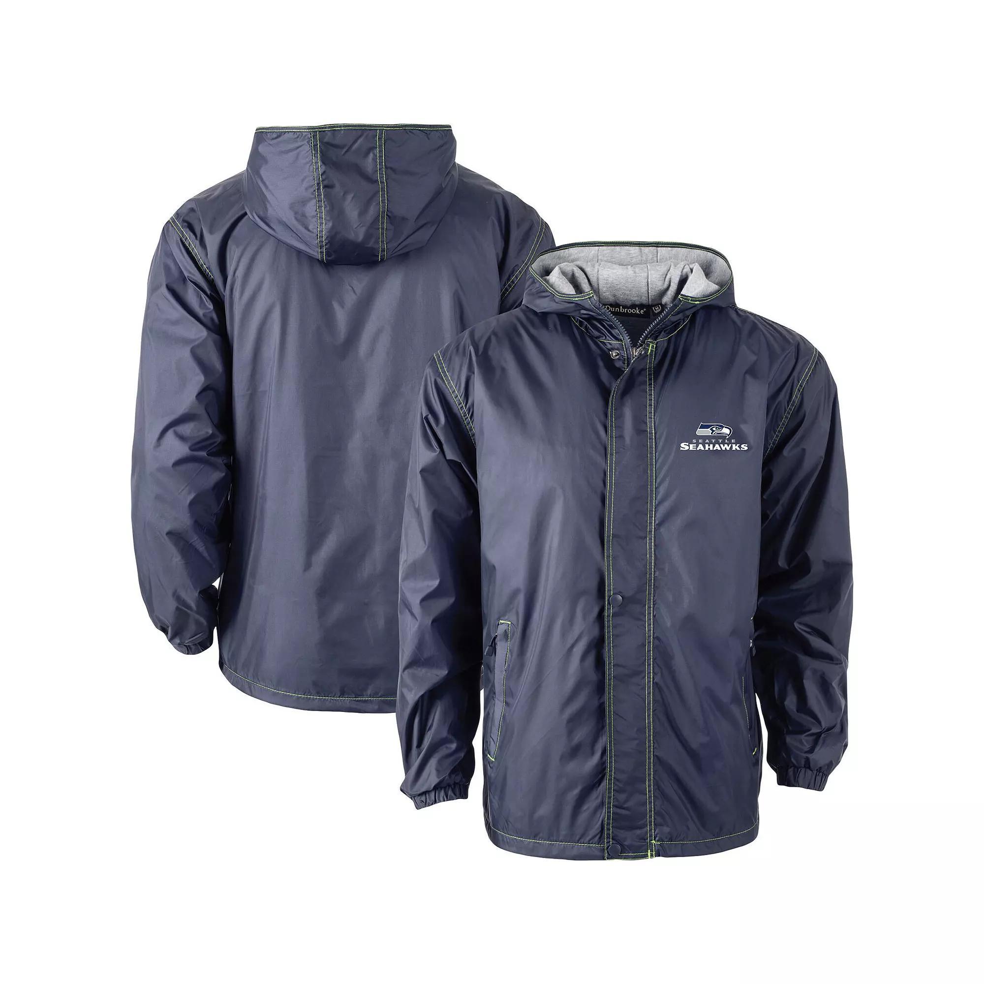 Men's Dunbrooke College Navy Seattle Seahawks Big & Tall Legacy Stadium Full-Zip Jacket, Size: LT, Blue Product Image