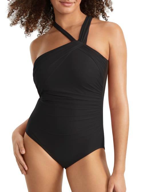 Miraclesuit Rock Solid Europa Asymmetric Underwire One Piece Swimsuit Product Image
