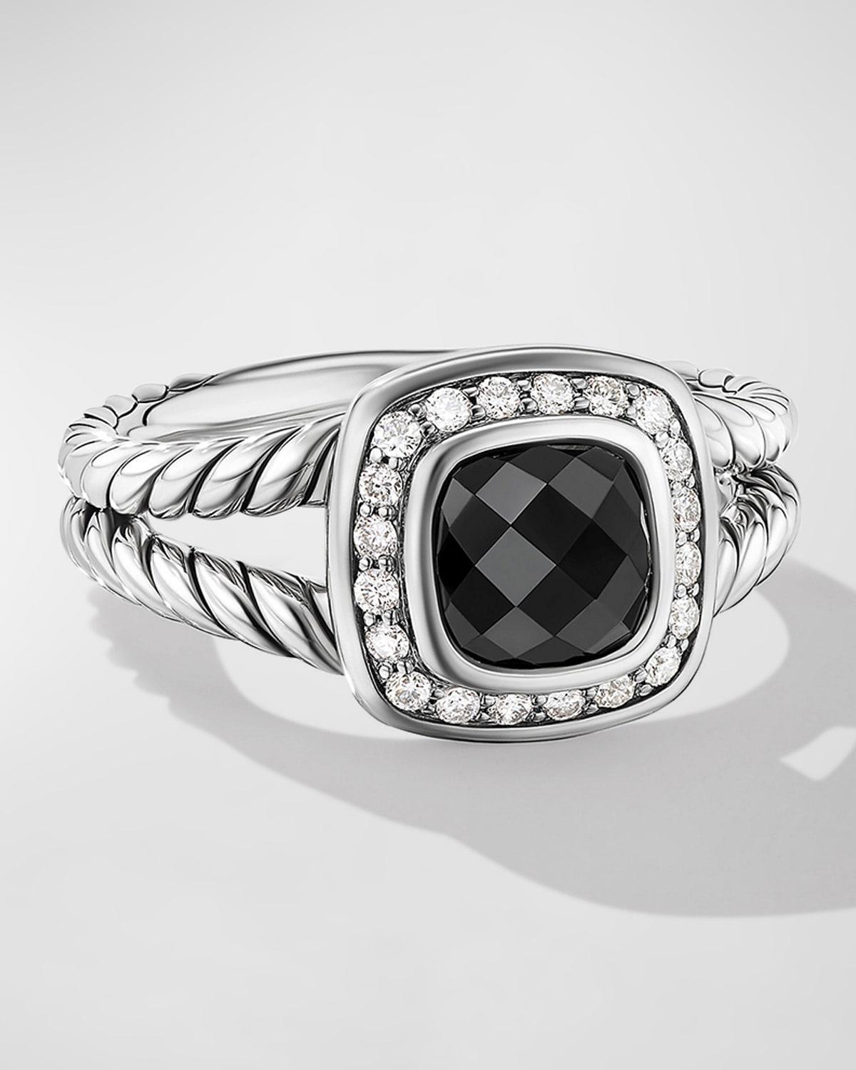 David Yurman Petite Albion Ring with White Topaz & Diamonds Product Image