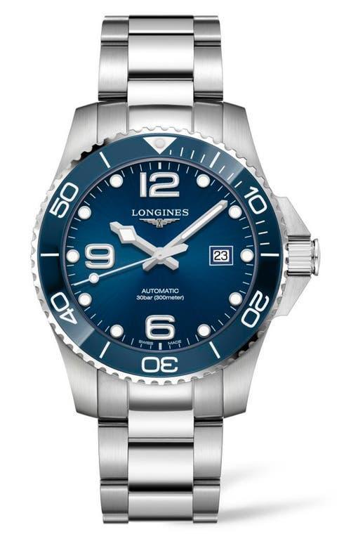 Longines Mens Hydroconquest Automatic Stainless Steel Bracelet Watch Product Image