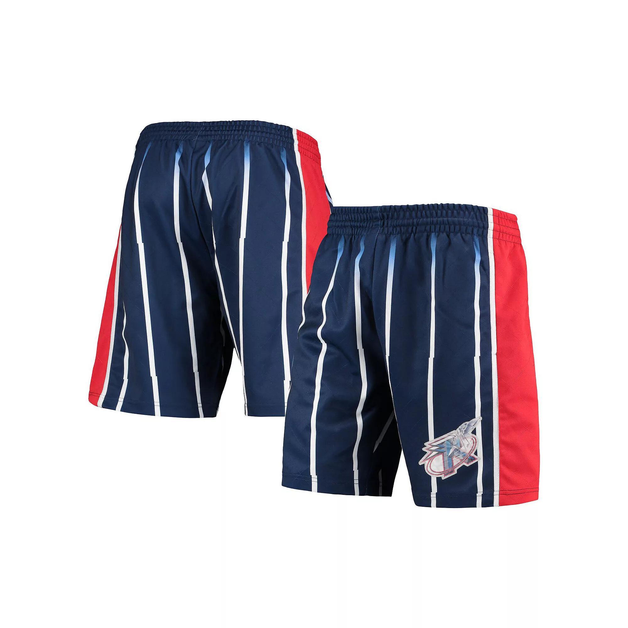 Men's Mitchell & Ness Blue Houston Rockets 1996 Hardwood Classics 75th Anniversary Swingman Shorts, Size: Medium Product Image