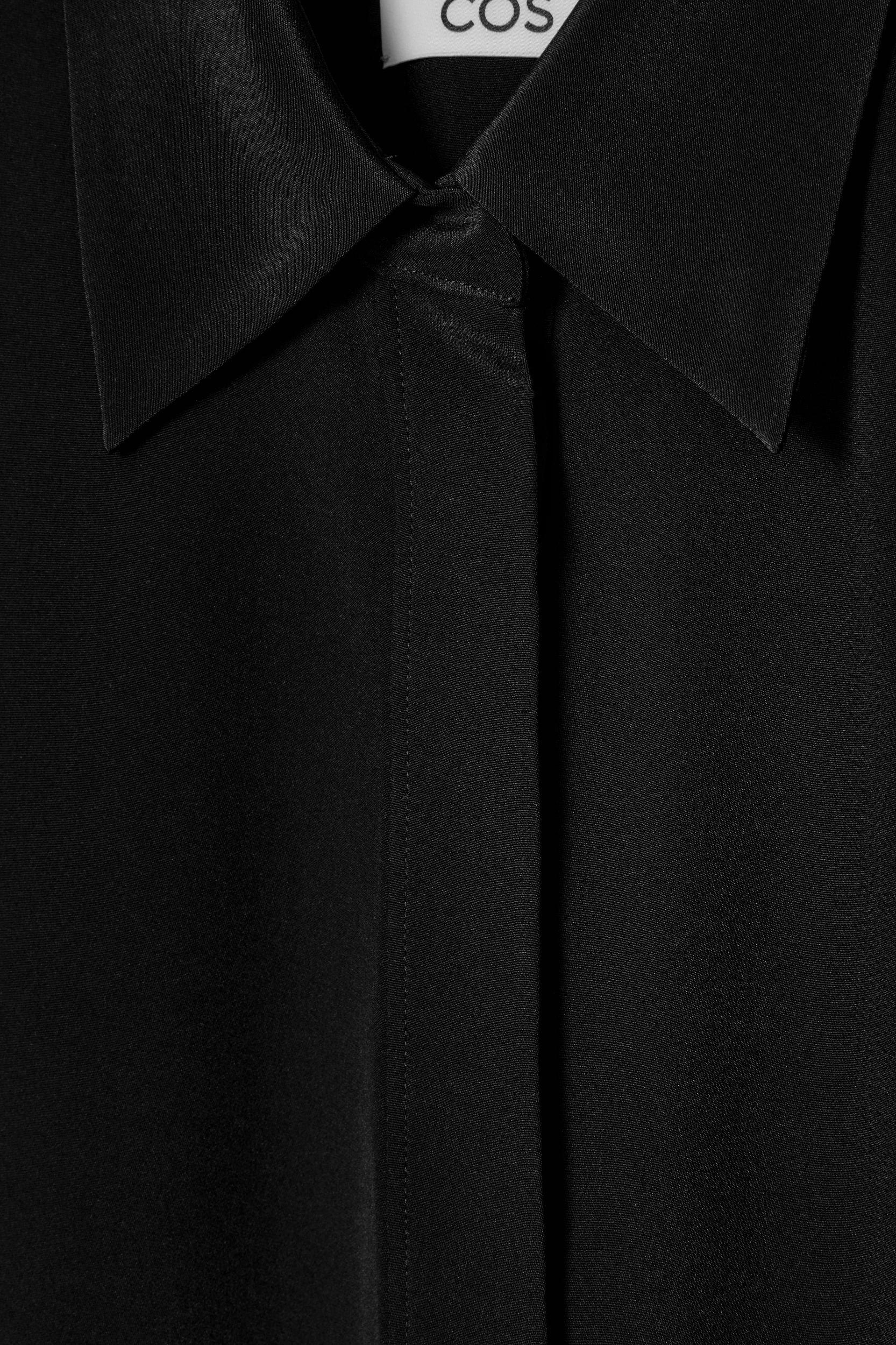 LONGLINE SILK SHIRT Product Image
