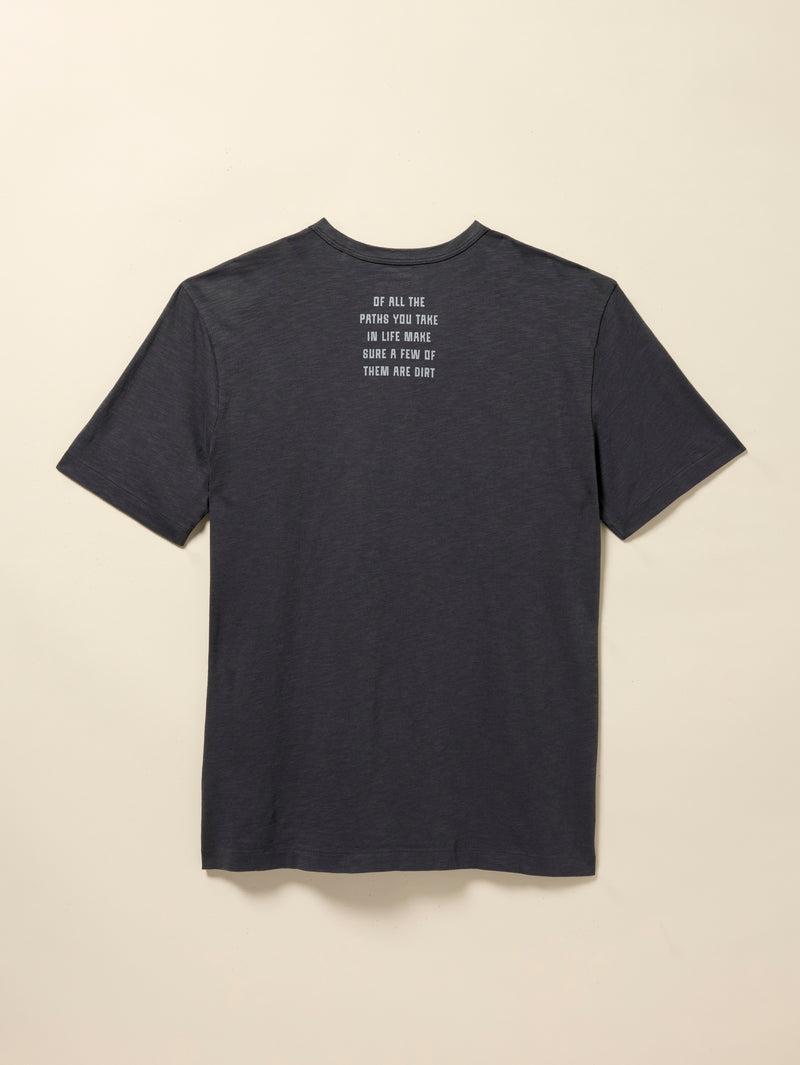 DIRT Sunwashed Regenerative Cotton Tee - Graphite Product Image