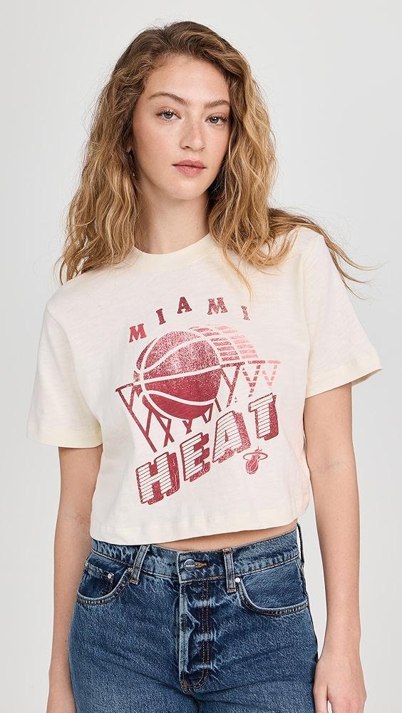 Junk Food Heat Short Sleeve Mock Neck Crop Tee | Shopbop Product Image