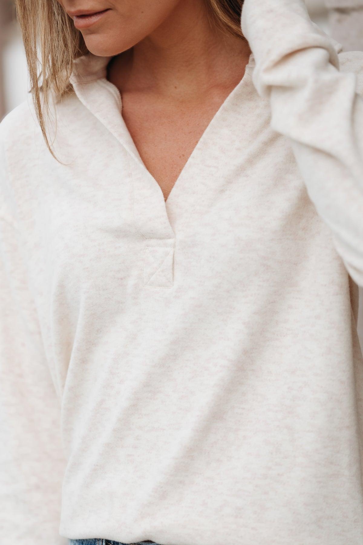 Thread And Supply Pink Oatmeal Taylor Top - FINAL SALE Product Image