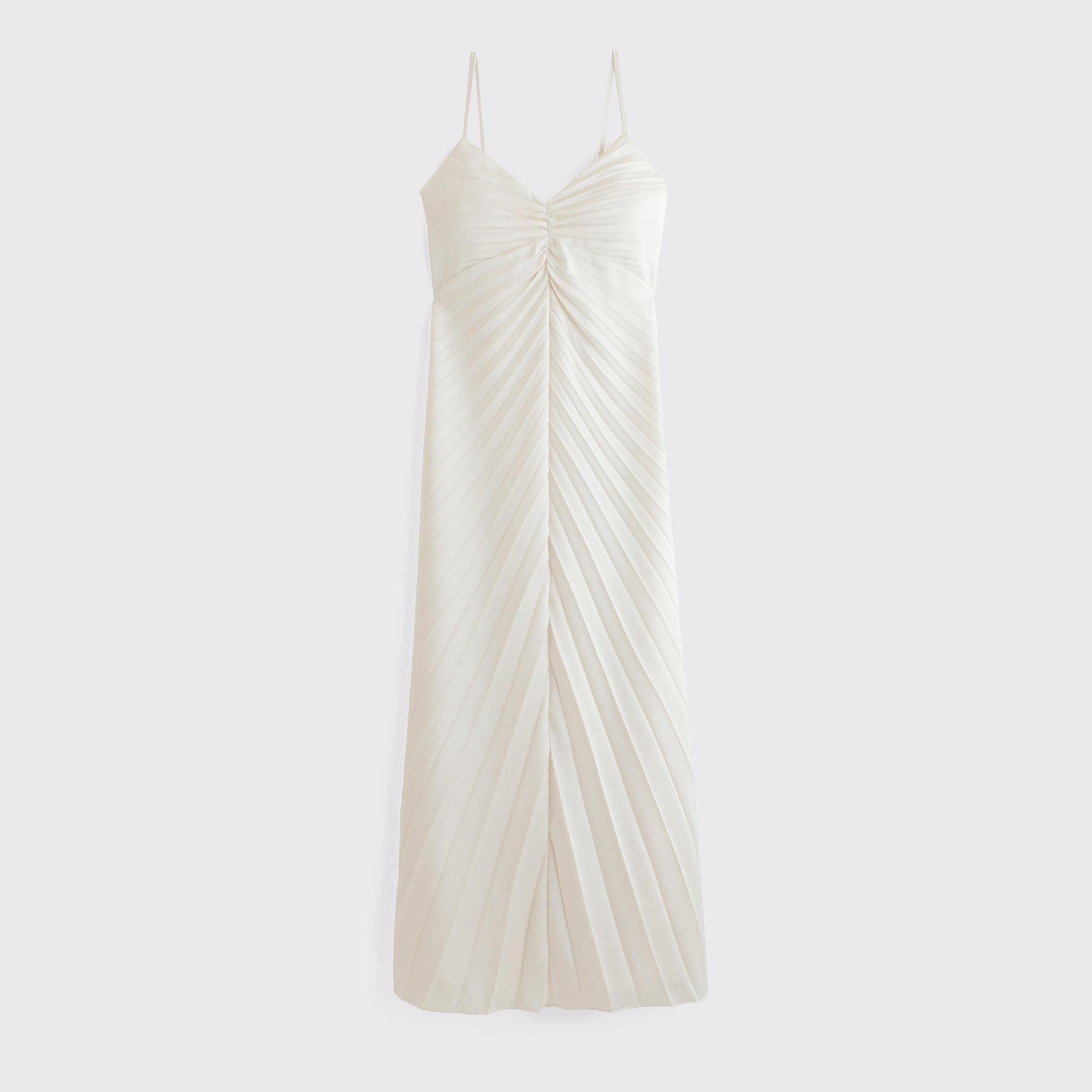 The A&F Giselle Sunburst Pleated Maxi Dress Product Image