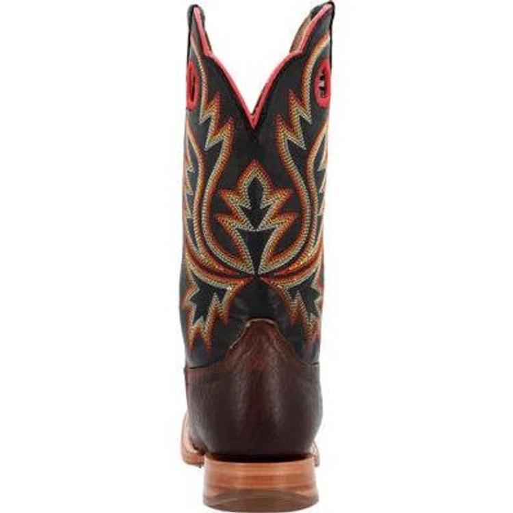 SALE Durango® Men's PRCA Chestnut/Black Shrunken Bullhide Square Toe Boots Product Image
