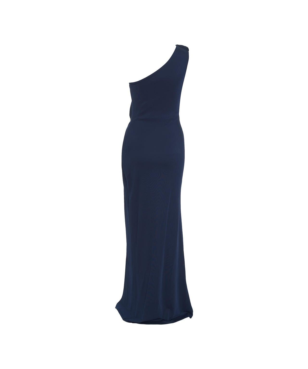 Asymmetrical evening dress in jersey Product Image