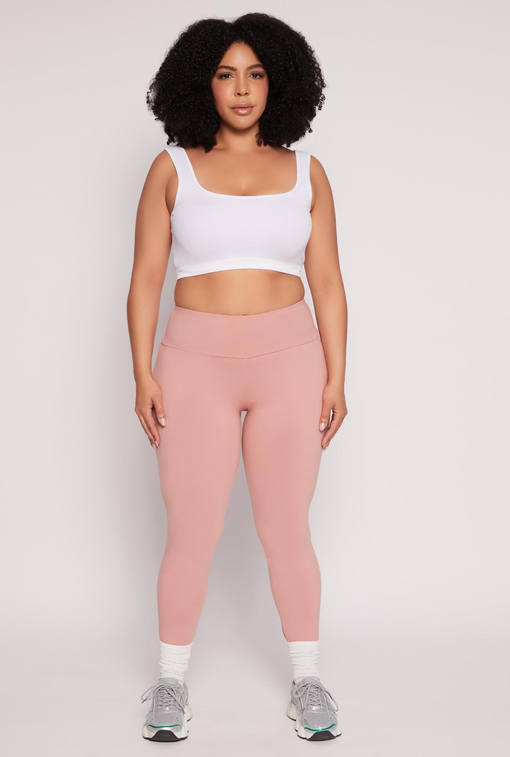 Womens Plus Size High Waist Leggings Product Image