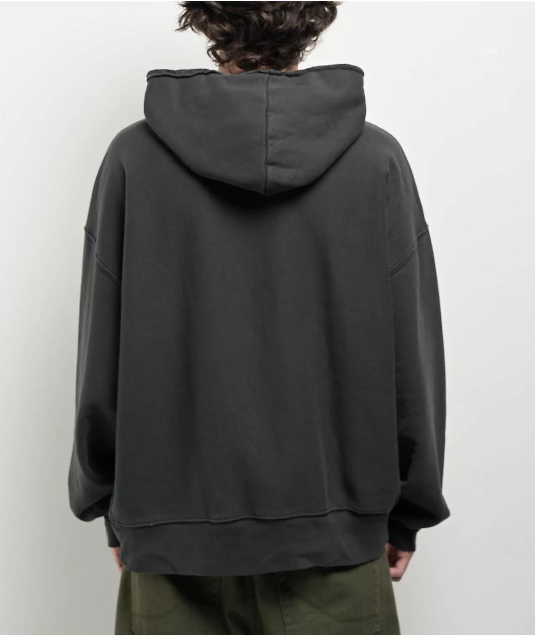 Champion Reverse Weave Crossover Black Vintage Dye Hoodie Product Image