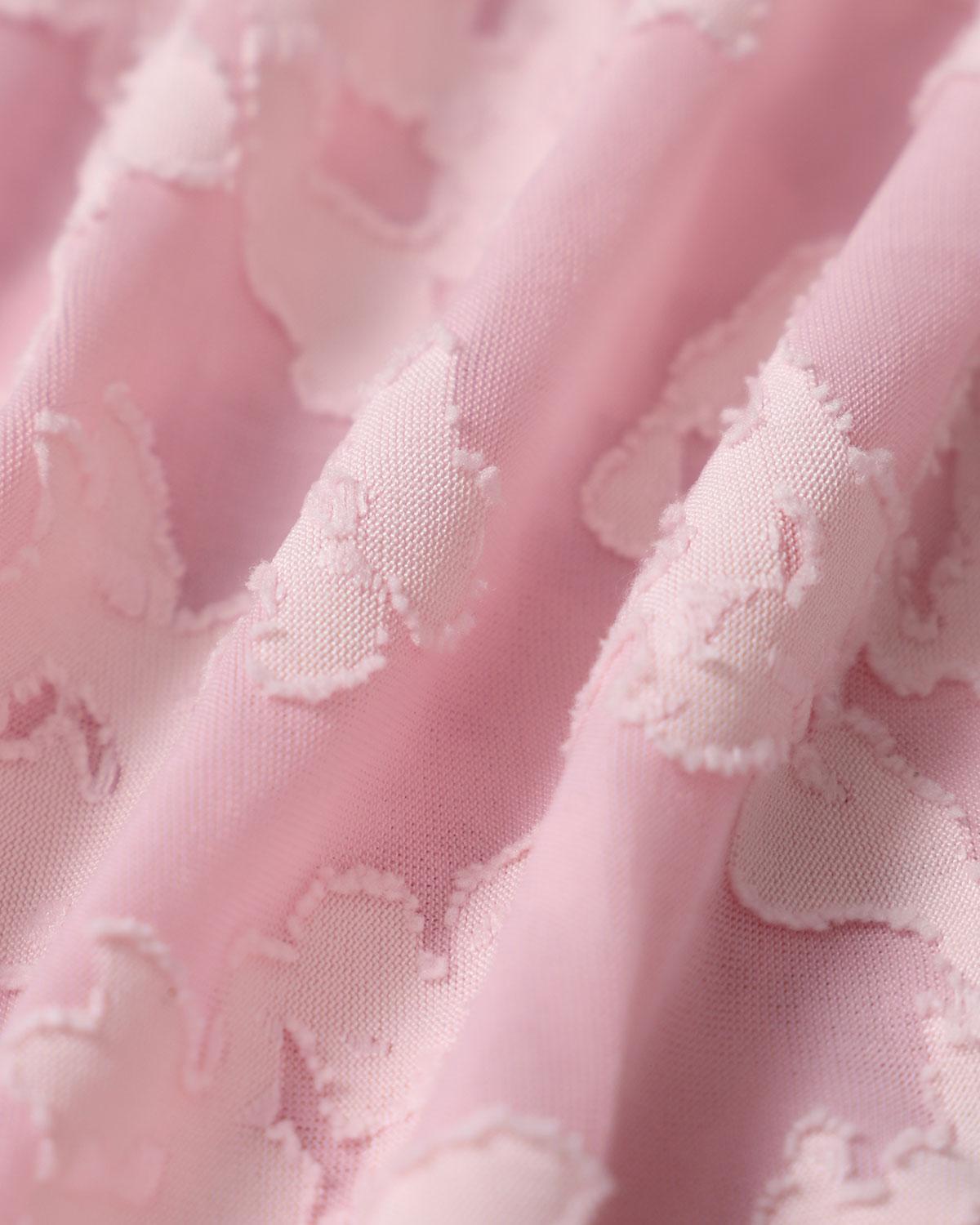 Pink Jacquard Bodycon Slip Maxi Dress Product Image