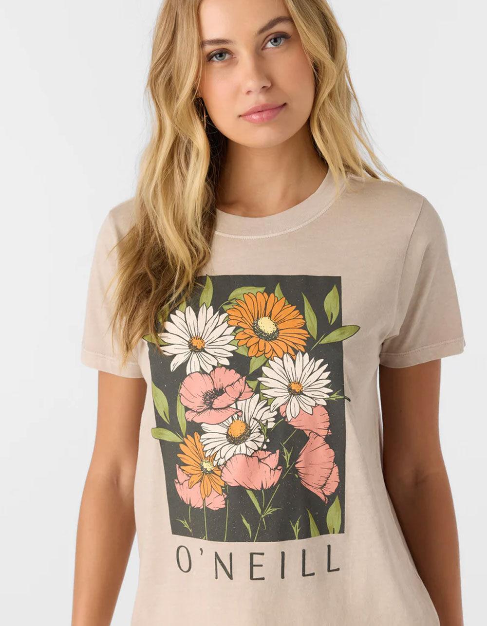 O'NEILL Heritage Daisy Womens Relaxed Tee  - TAUPE Product Image