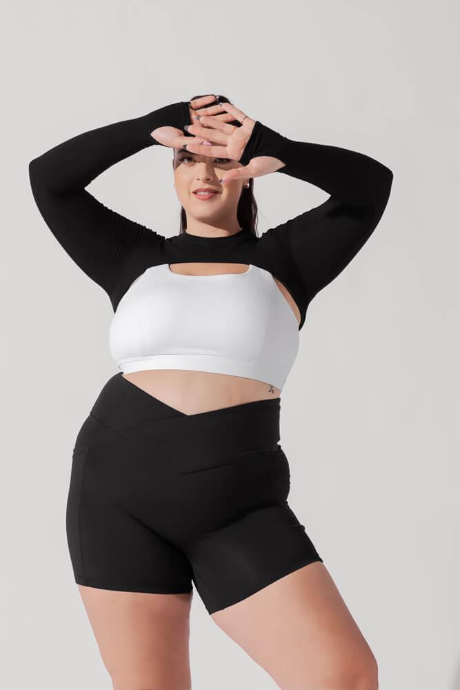 Relevé Ribbed Shrug - Black Product Image