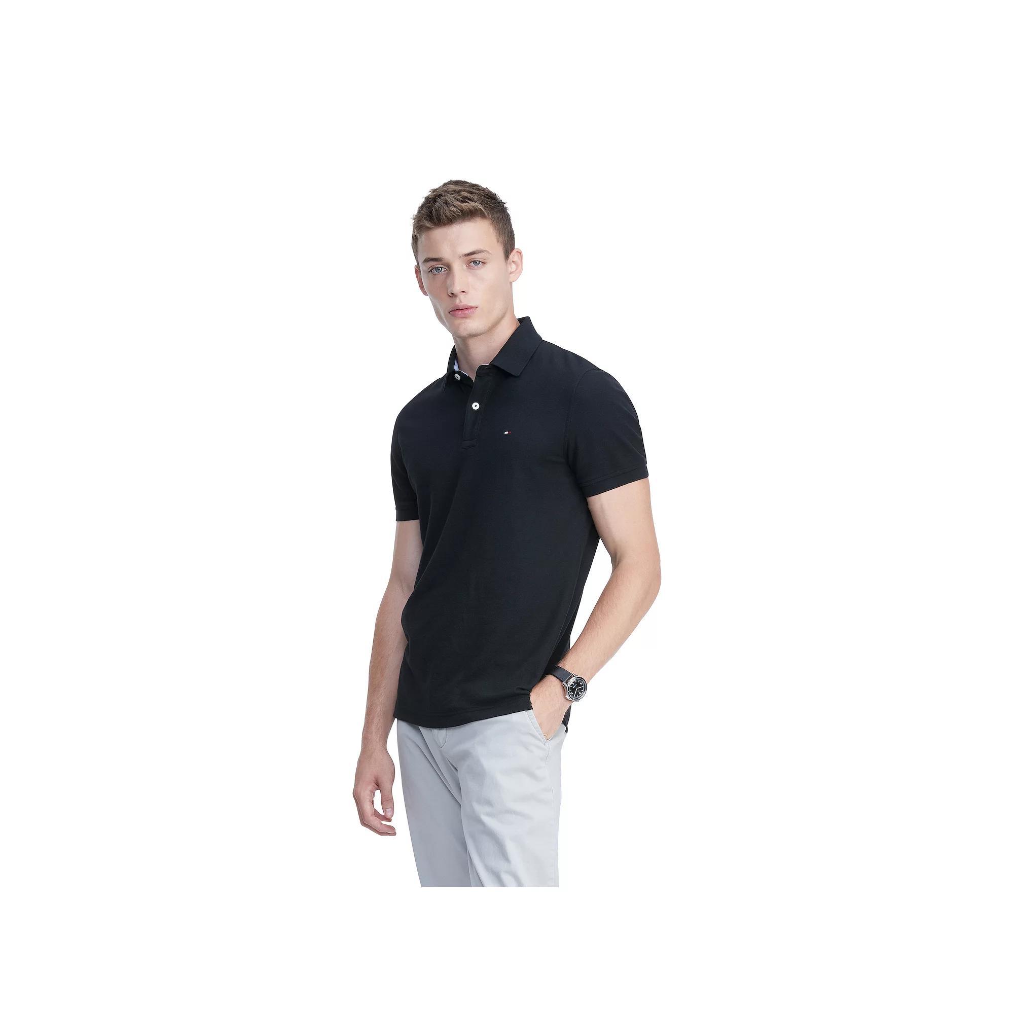 Men's Tommy Hilfiger Justin Polo, Size: XS, Gray Grey Product Image