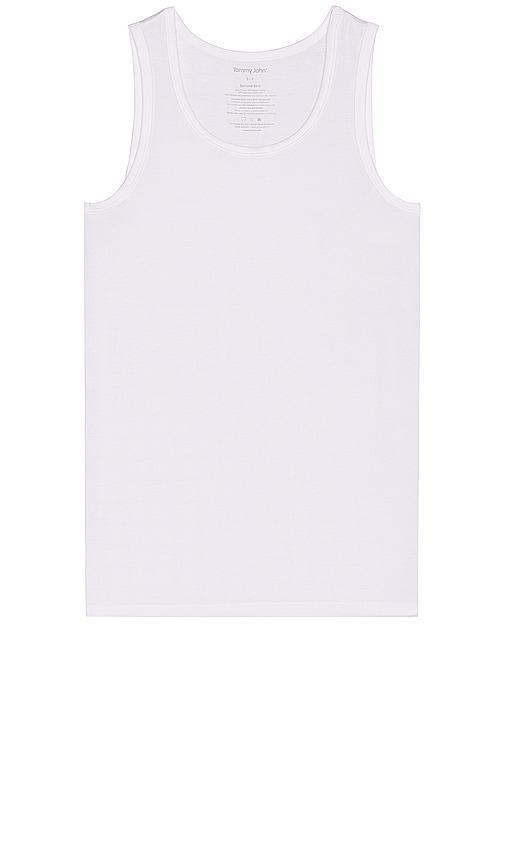 Tommy John Second Skin Slim Fit Tank Top 2 Pack White) Men's Pajama Product Image